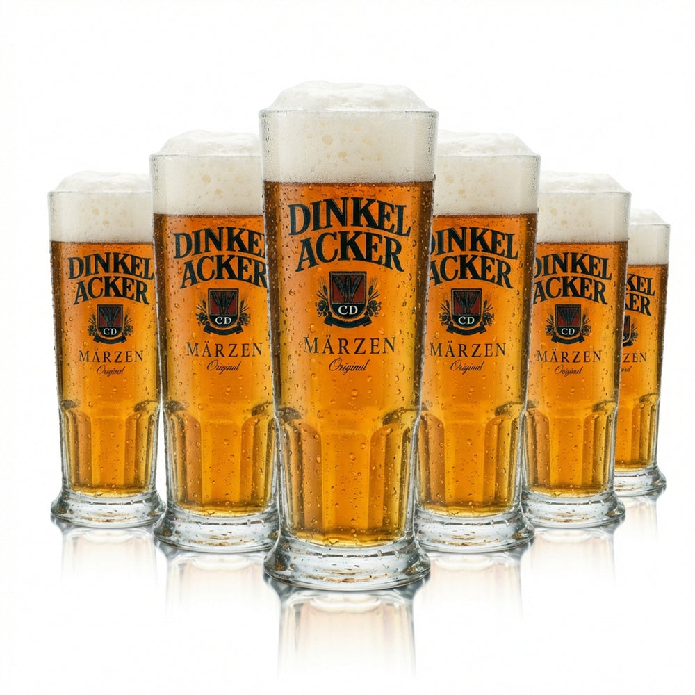 6x Spelt Beer Glass 0.25l Mug Märzen Habsburg Sahm Seidel Handle Glasses