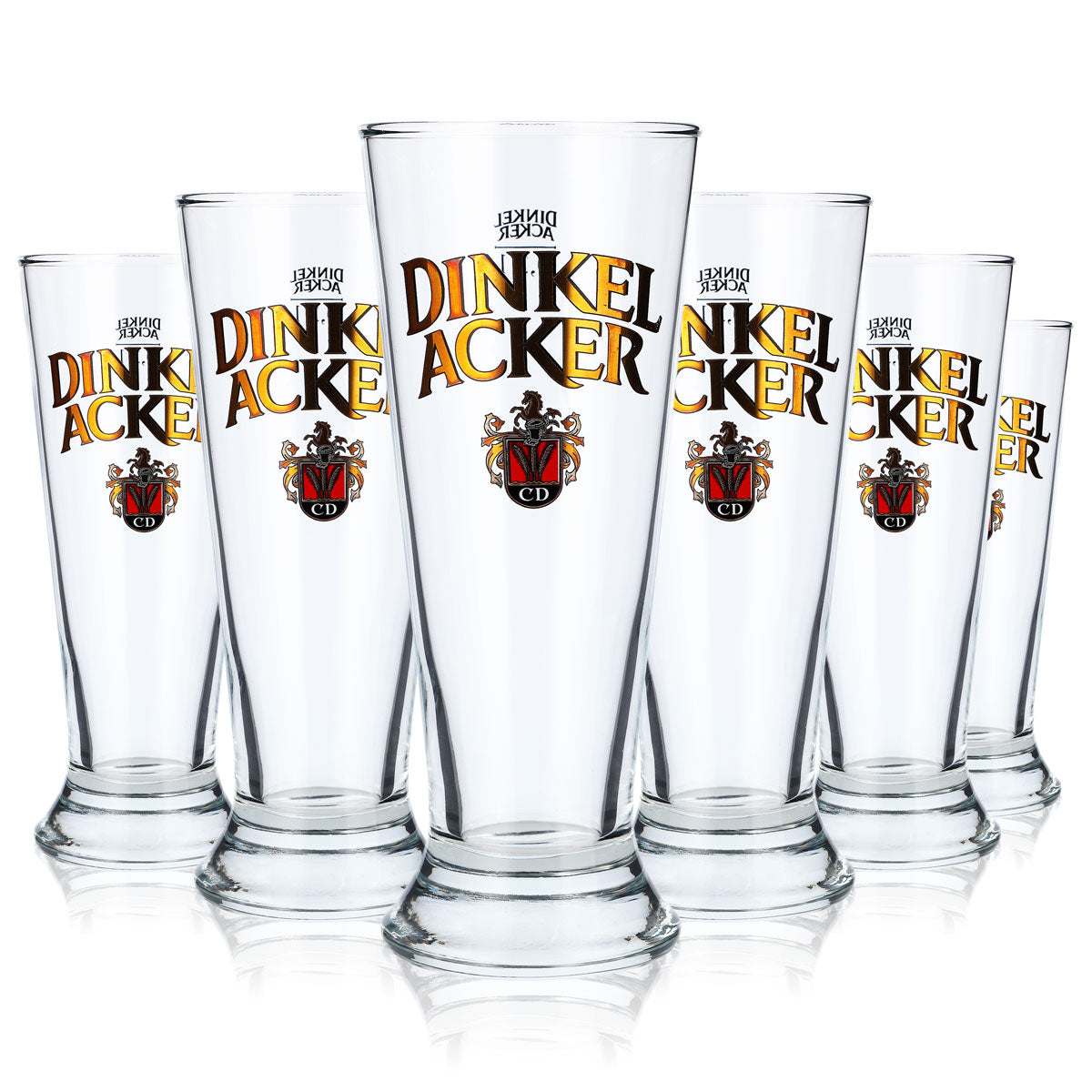 6x Spelt Acker Beer Glass Cup Glass 0.3l Beer Glasses Mug Munich – View 5