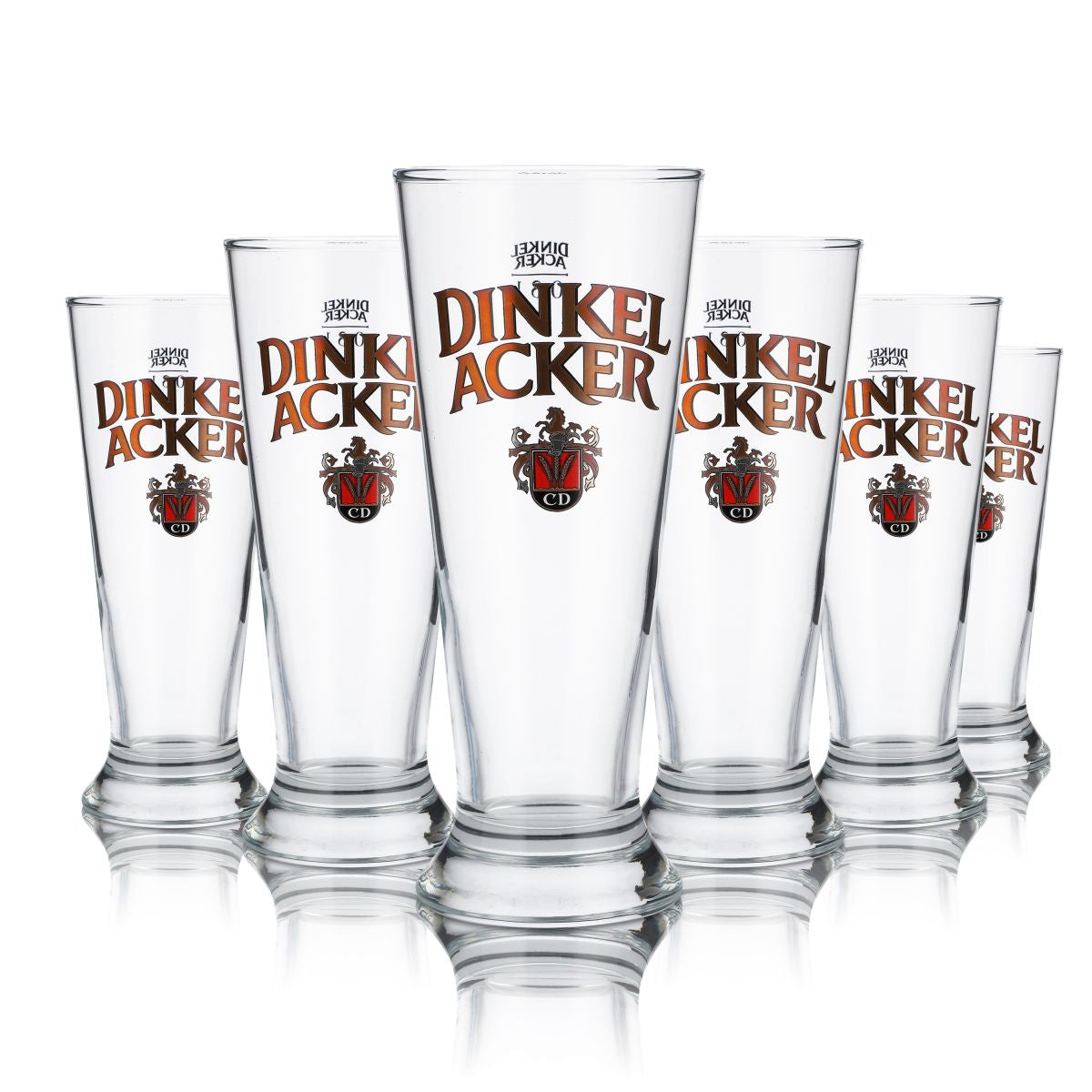 6x Spelt Acker Glass 0.3l Goblet Glass Pilsener Stange Beer Glasses Set Brewery