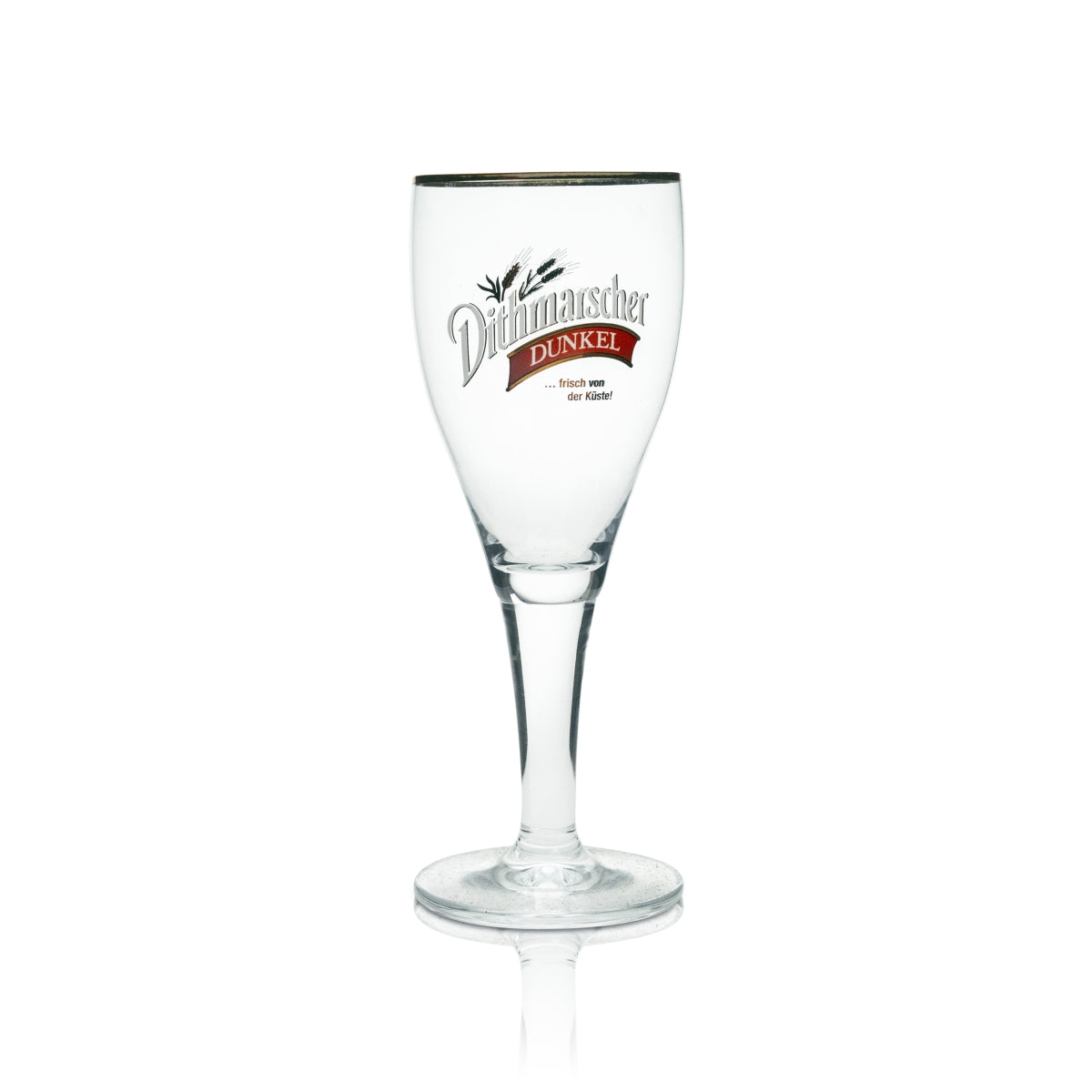6x Dithmarscher beer glass trophy 0.3 l dark glass with gold rim, Ritzenhoff – View 2