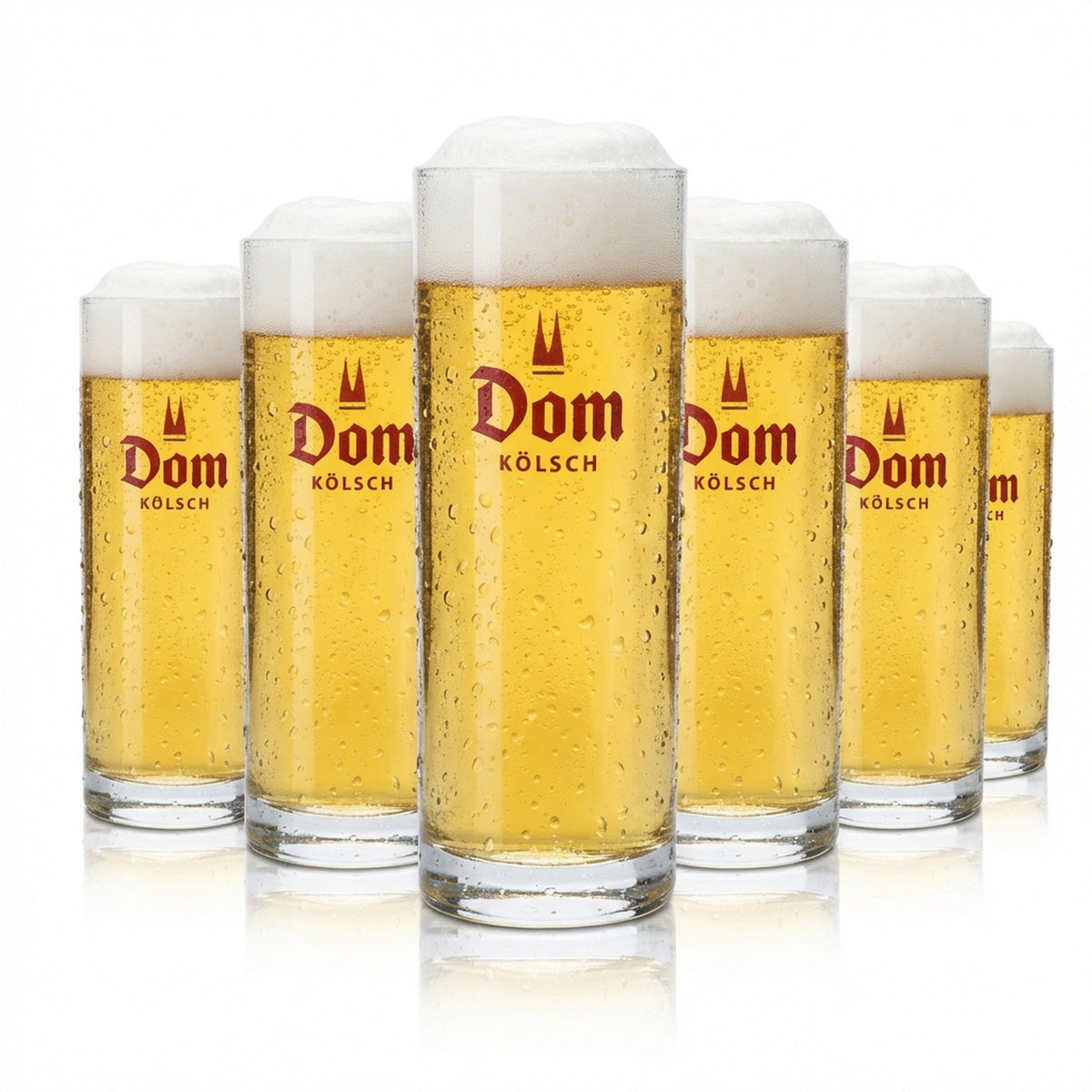 6x Cologne Cathedral Kölsch Glass 0.4l Beer Mug Glasses Brewery Cologne Carnival Köbes