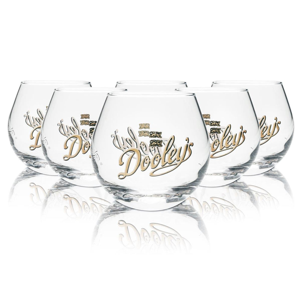 6x Dooleys Toffee Tipper liqueur glasses