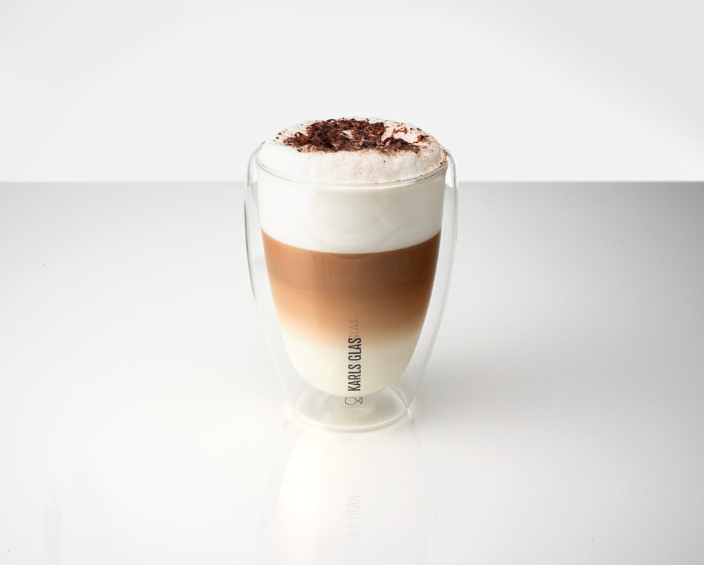 6x double-walled glasses, thermo glass, 0.35 l, latte macchiato, high quality, coffee