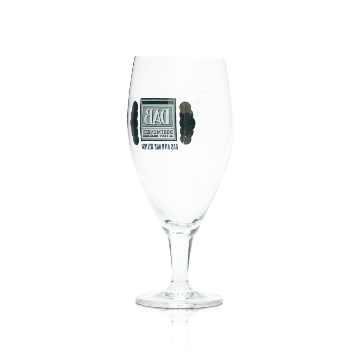 6x Dortmund Aktien Brauerei beer glass, 0.4 l, tulip shape, pilsner glasses, DAB – View 3