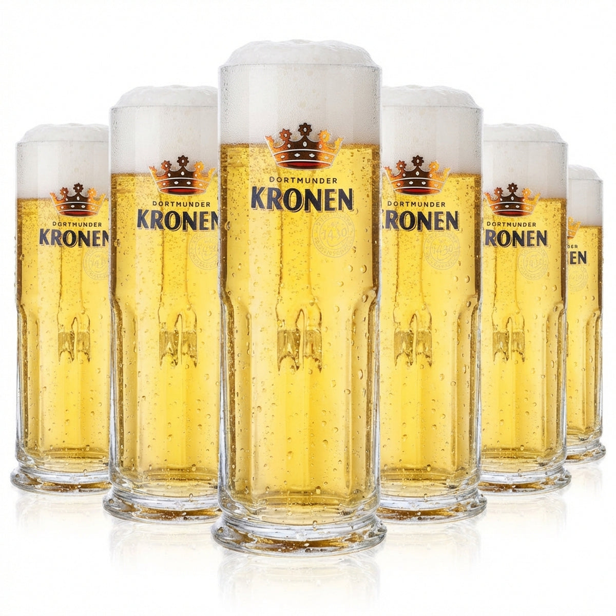 6x Dortmund Kronen beer glasses, 0.3 l Beer glasses Beer mug  Beer stein  Maximilian