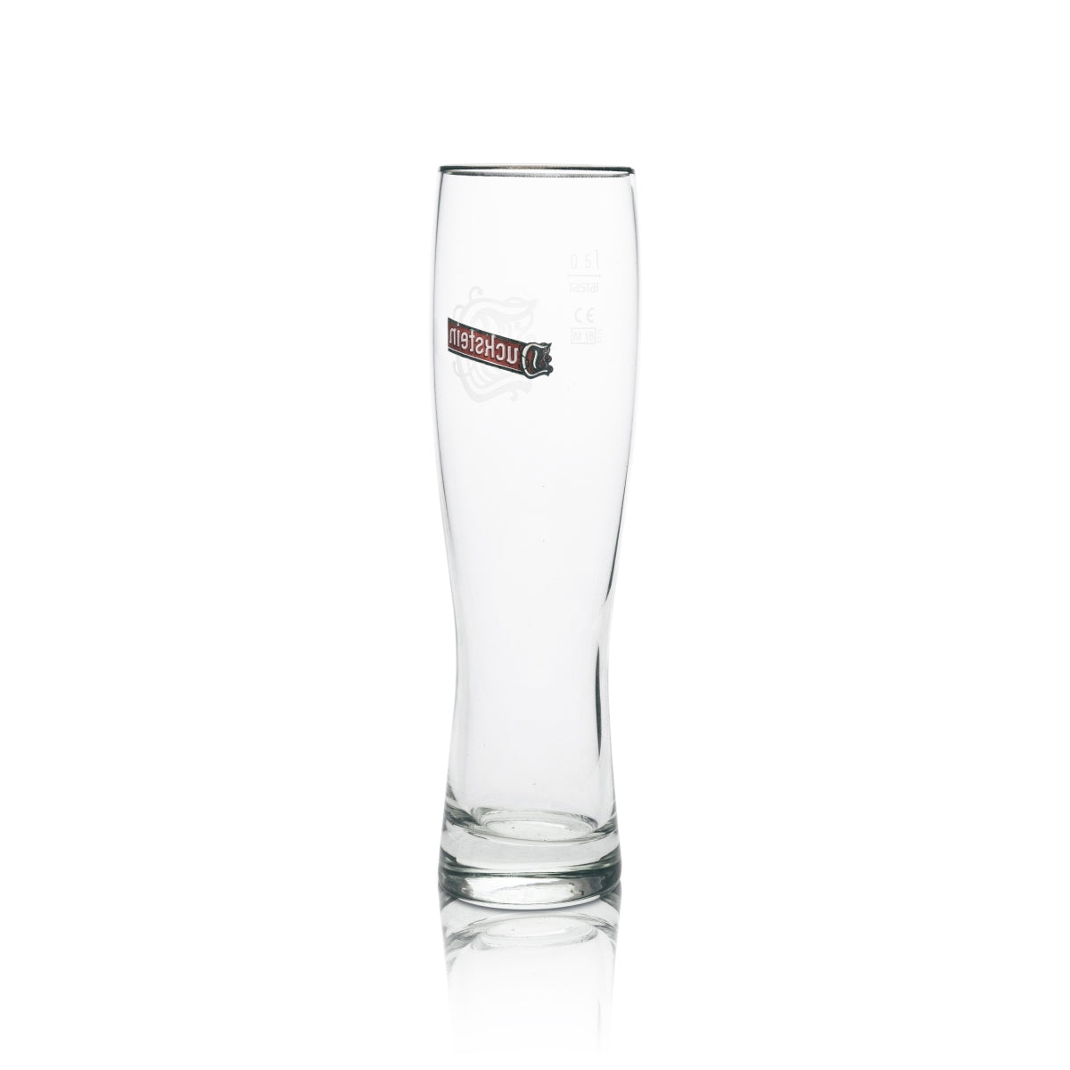 6x Duckstein Beer Glass Pilsener 0.5l Silver Rim – View 3