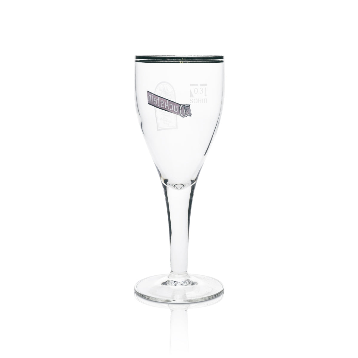 6x Duckstein beer glass trophy 0.3l silver rim double Sahm – View 3