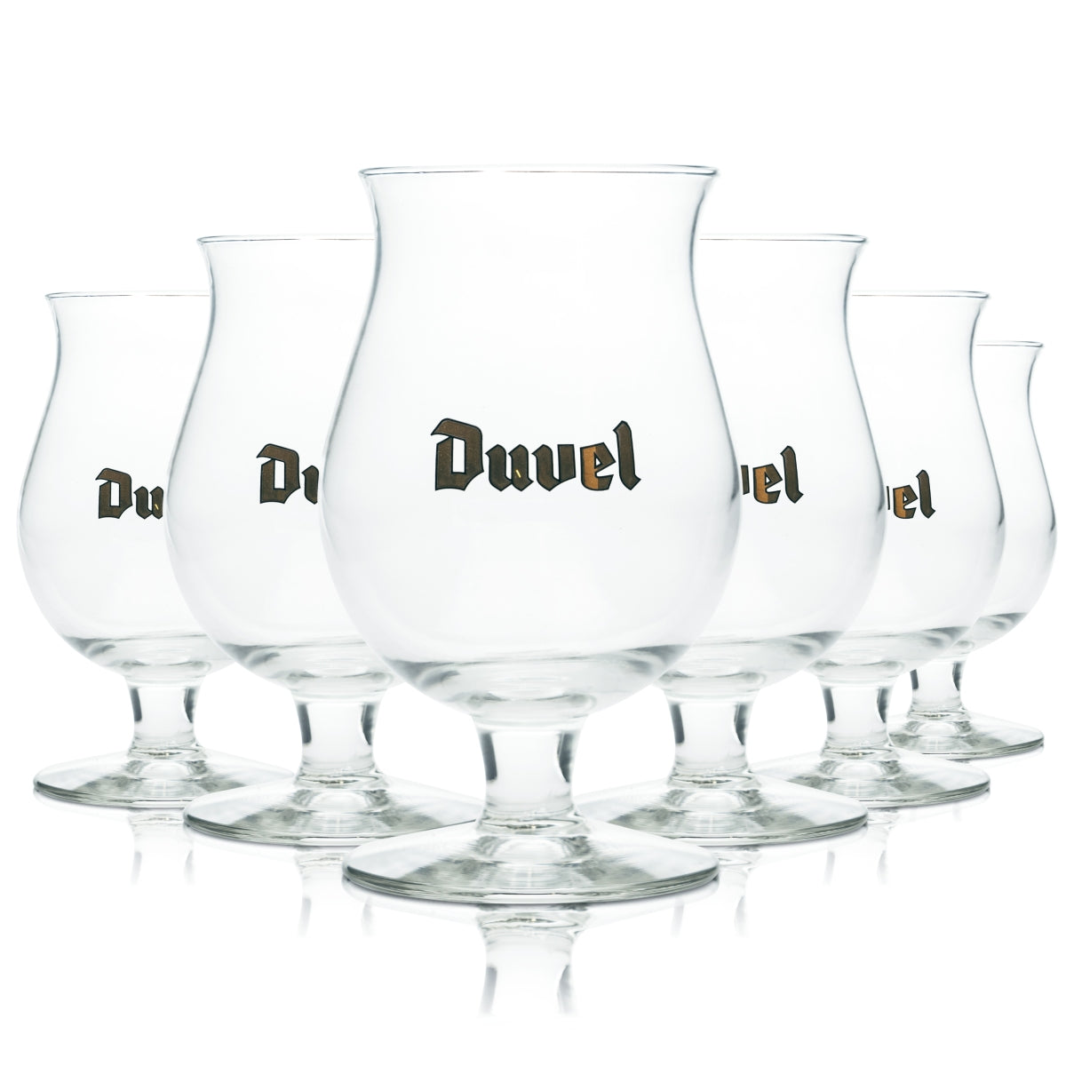 6x Duvel Beer Glass 0.5l Tulip Goblet Glasses Belgium Gastro Bar Belgium Beer