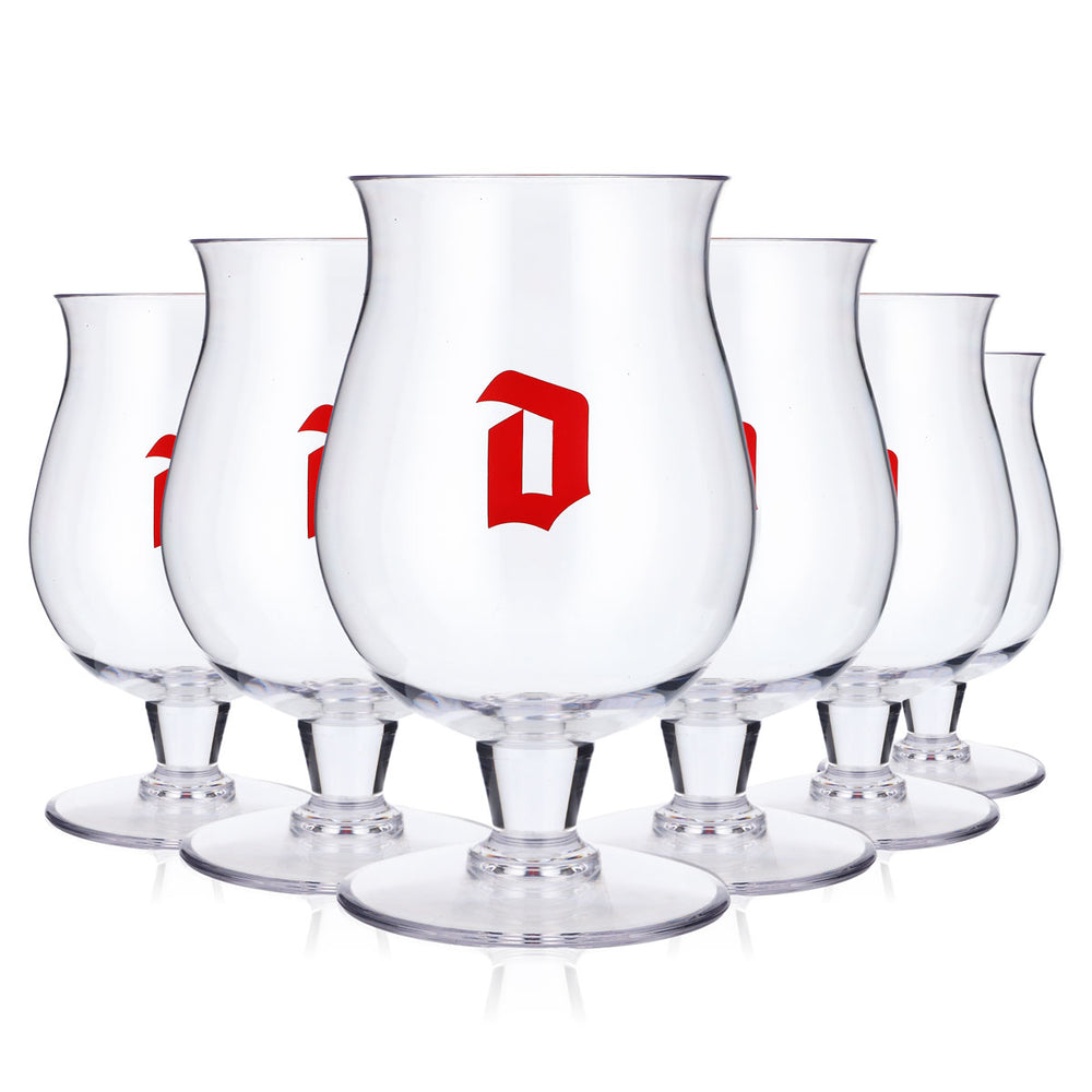 6x Duvel beer glasses 0.33l beer glasses goblet glasses acrylic