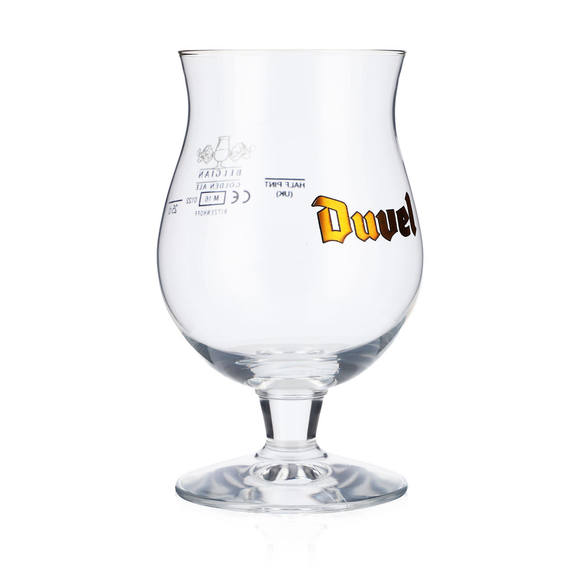 6x Duvel beer glasses Beer glasses, bulbous  0.25 l Golden logo – View 3