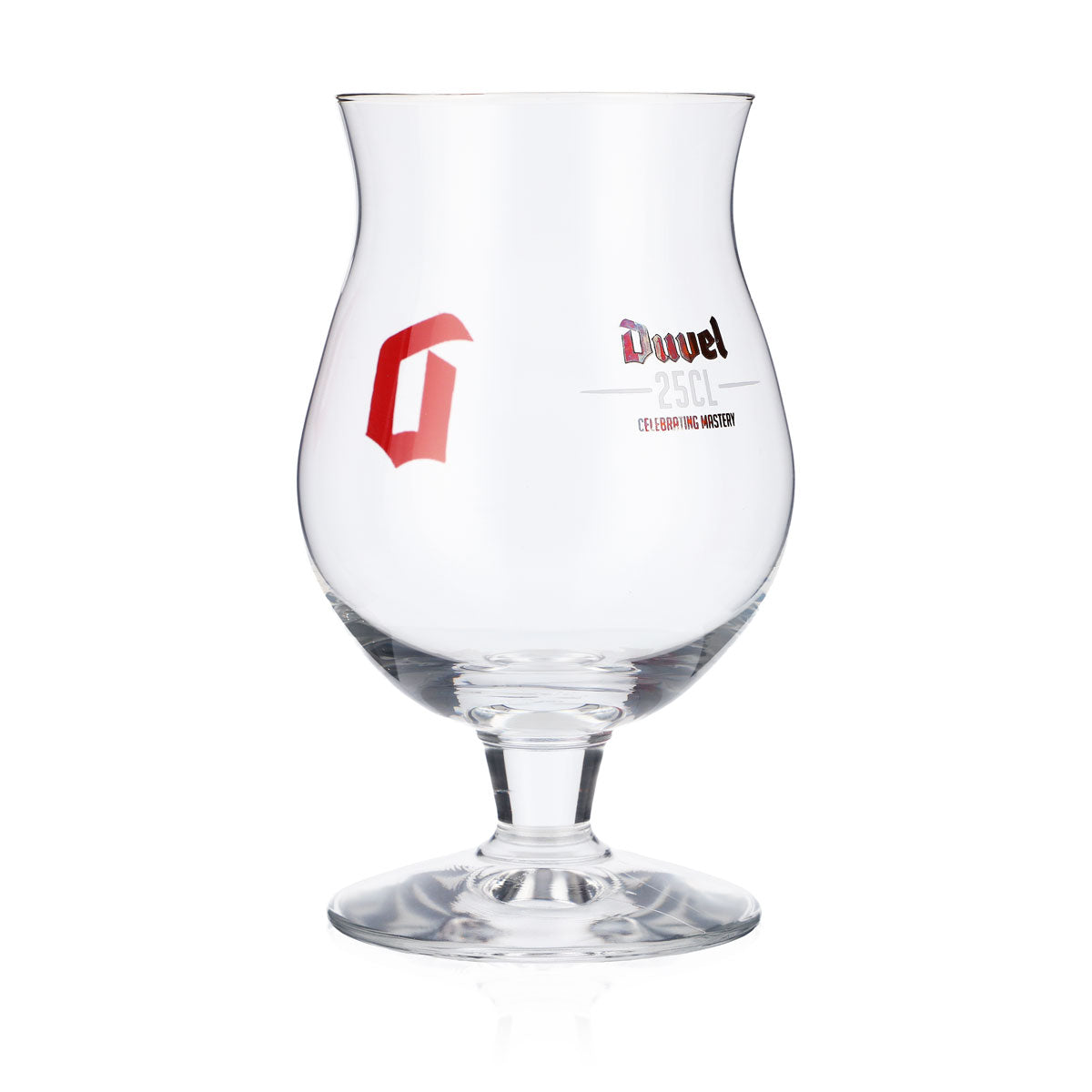 6x Duvel beer glasses Beer glasses, bulbous  0.25 l Red logo – View 4
