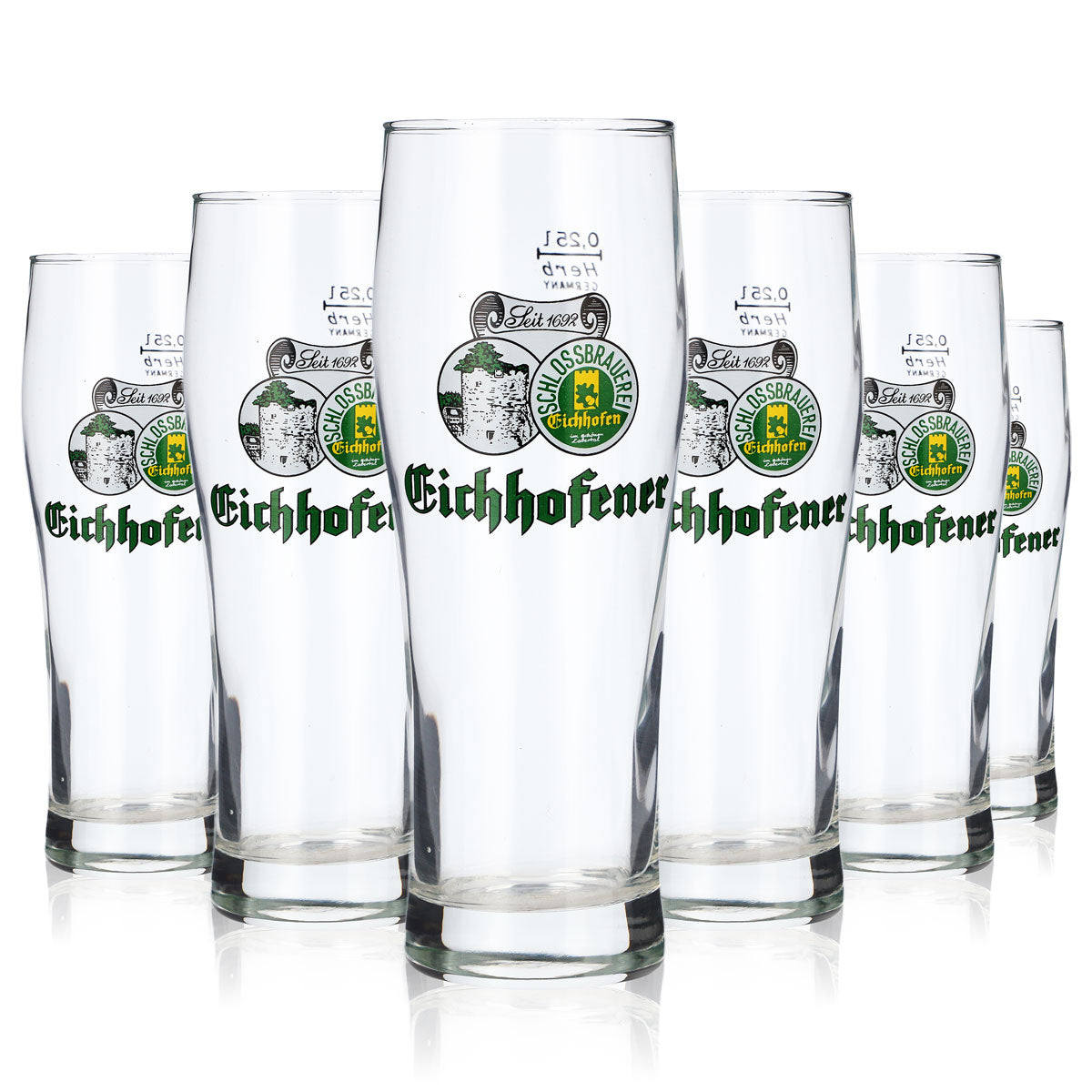 6x Eichhofen beer glasses Beer glasses Willibecher 0.25l mug Herb – View 5