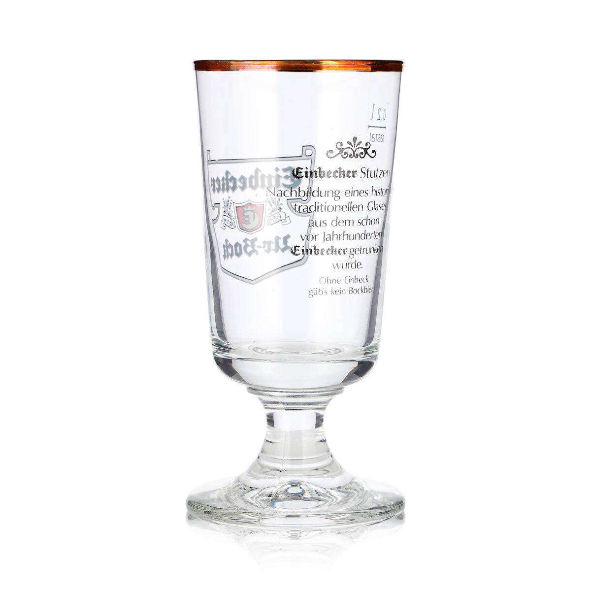 6 Einbecker Beer Glasses, 0.2 L, Goblet/Tulip Shape, "Urbock," Rastal Brewer's Logo (Set of 6) – View 5