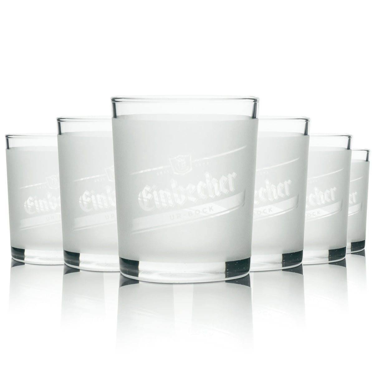 6x Einbeck glass 0.1l tumbler cup tasting glasses Ur-Bock Gastro Brauhaus