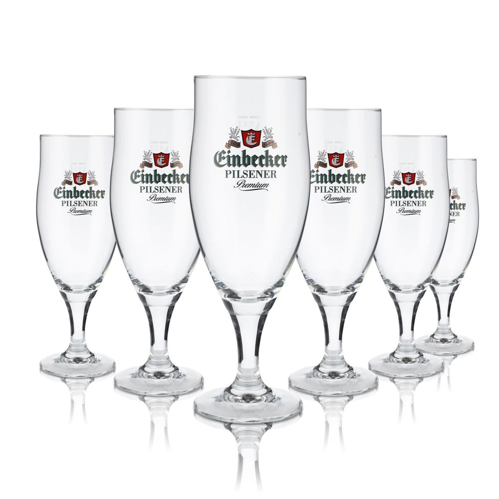 6x Einbecker Glass 0.4l Premium Ikaria Cup Glass Set Pils Tulip Brewery