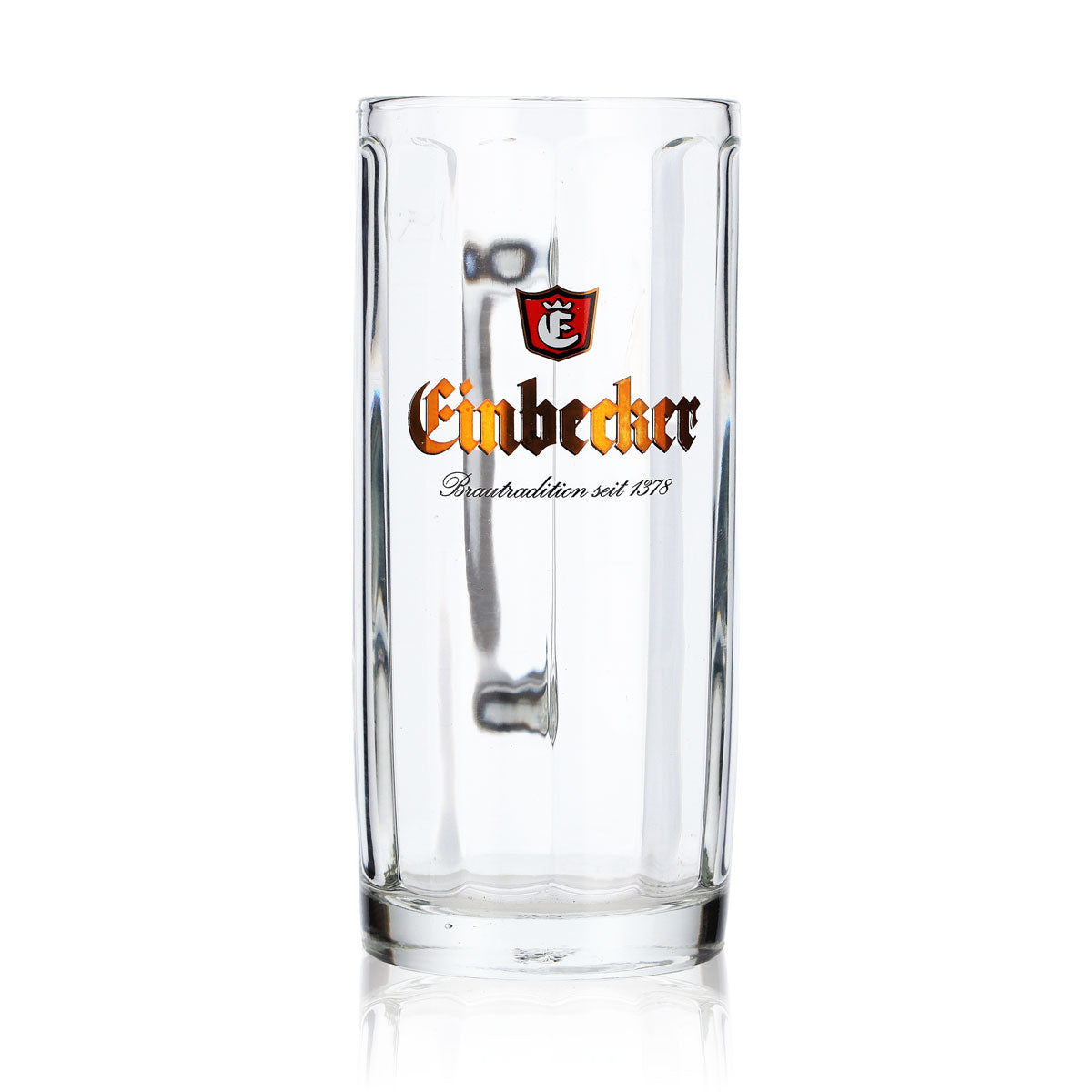 6x Einbecker beer glasses, 0.2 l, mug with gold lettering relief, Sahm Moldau beer glasses – View 2