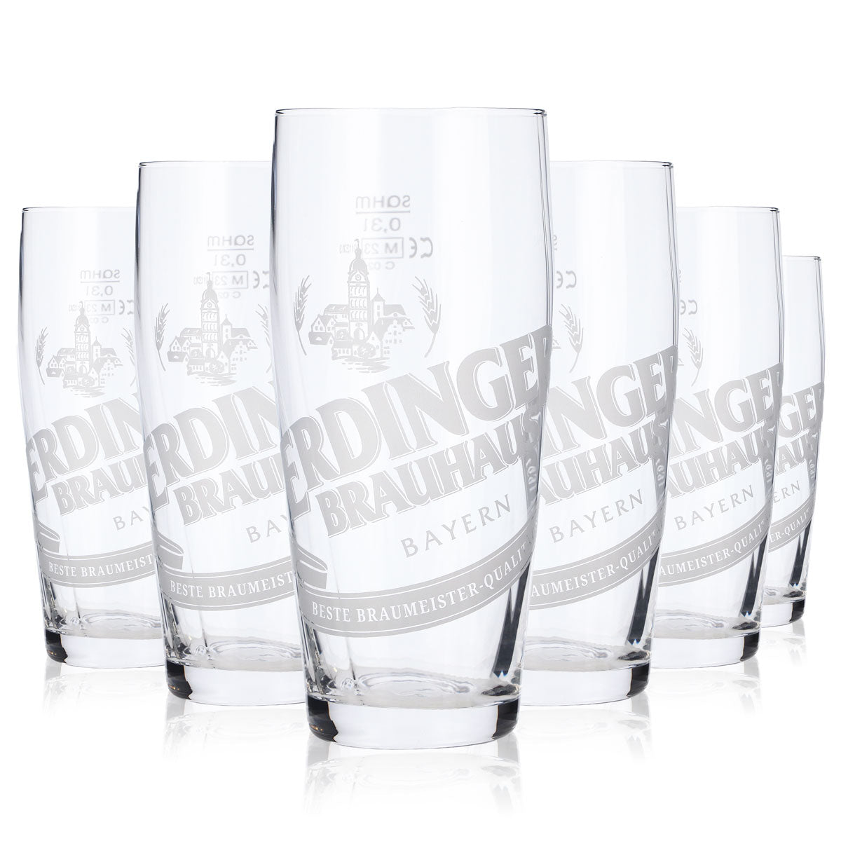Erdinger Beer Bar Bundle Set II consisting of 12 beer glasses (0.5 l/0.3 l) and 100 beer coasters – View 2