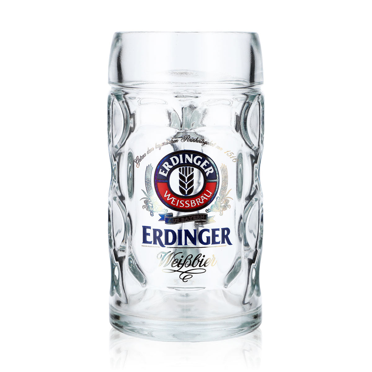 6x Erdinger Weissbier beer glasses, 0.5l beer mug, beer stein – View 2