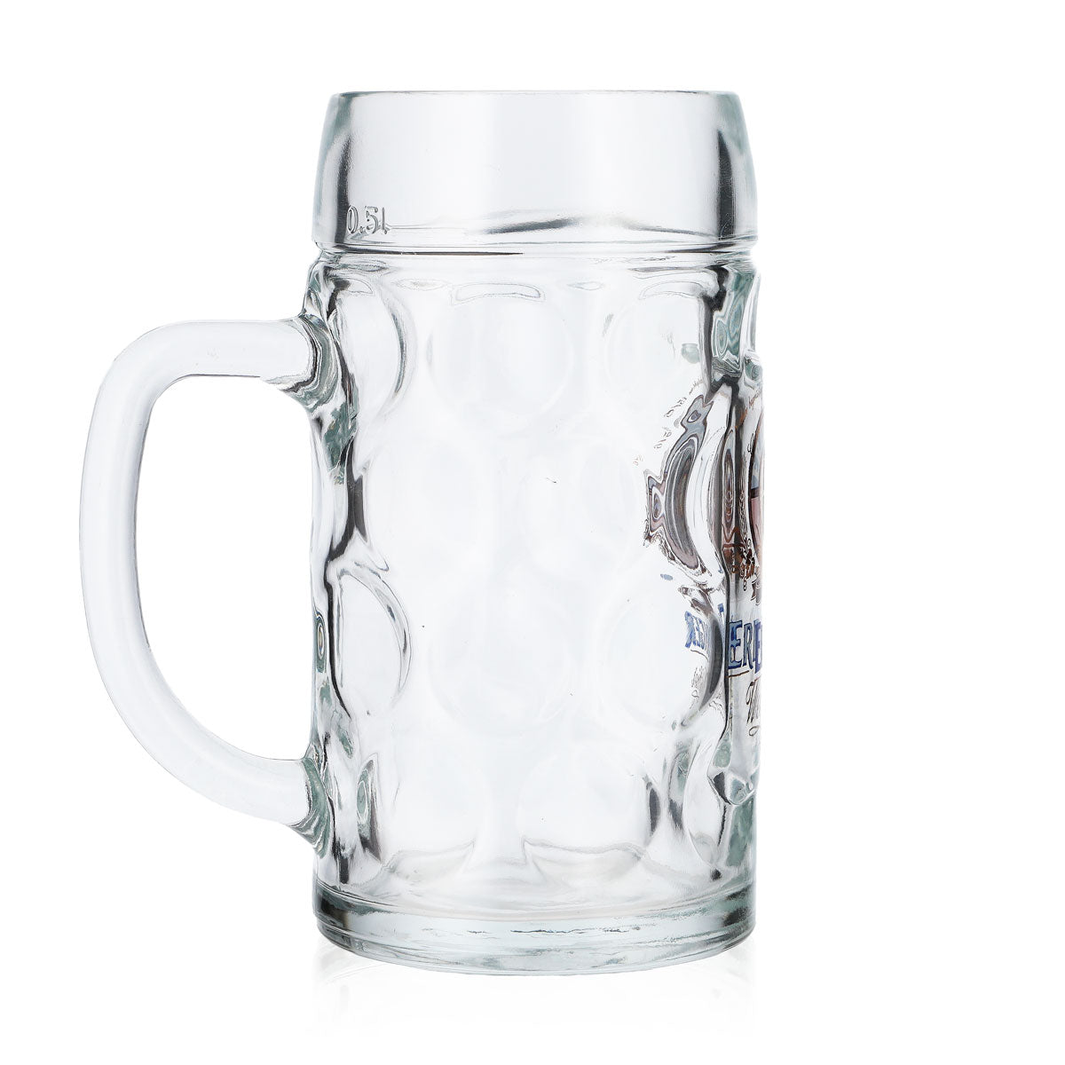 6x Erdinger Weissbräu beer mug glass 0.5l mug Punktseidel / Isarseidel – View 4
