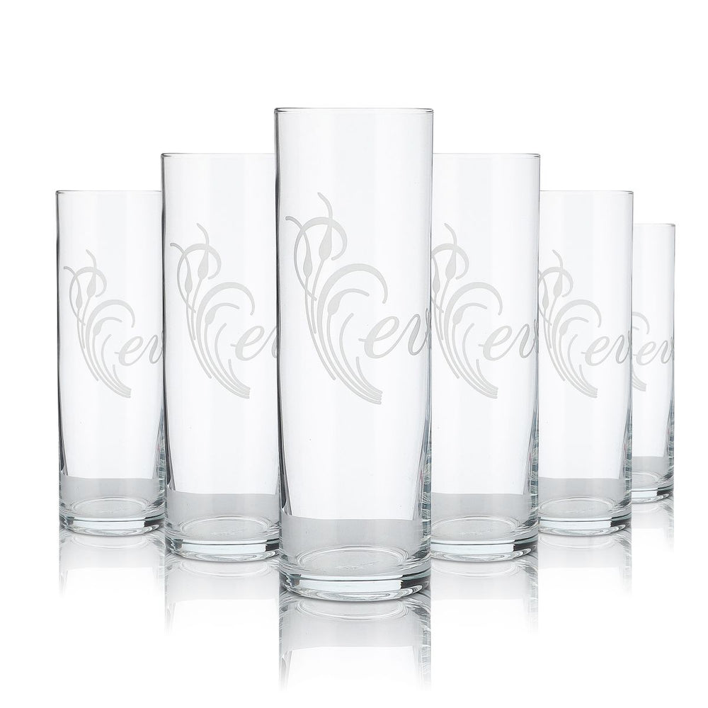 6x Eve Prosecco Glass 0.24l Highball Long Drink Glass Set Aperitif Sparkling Wine Cocktail