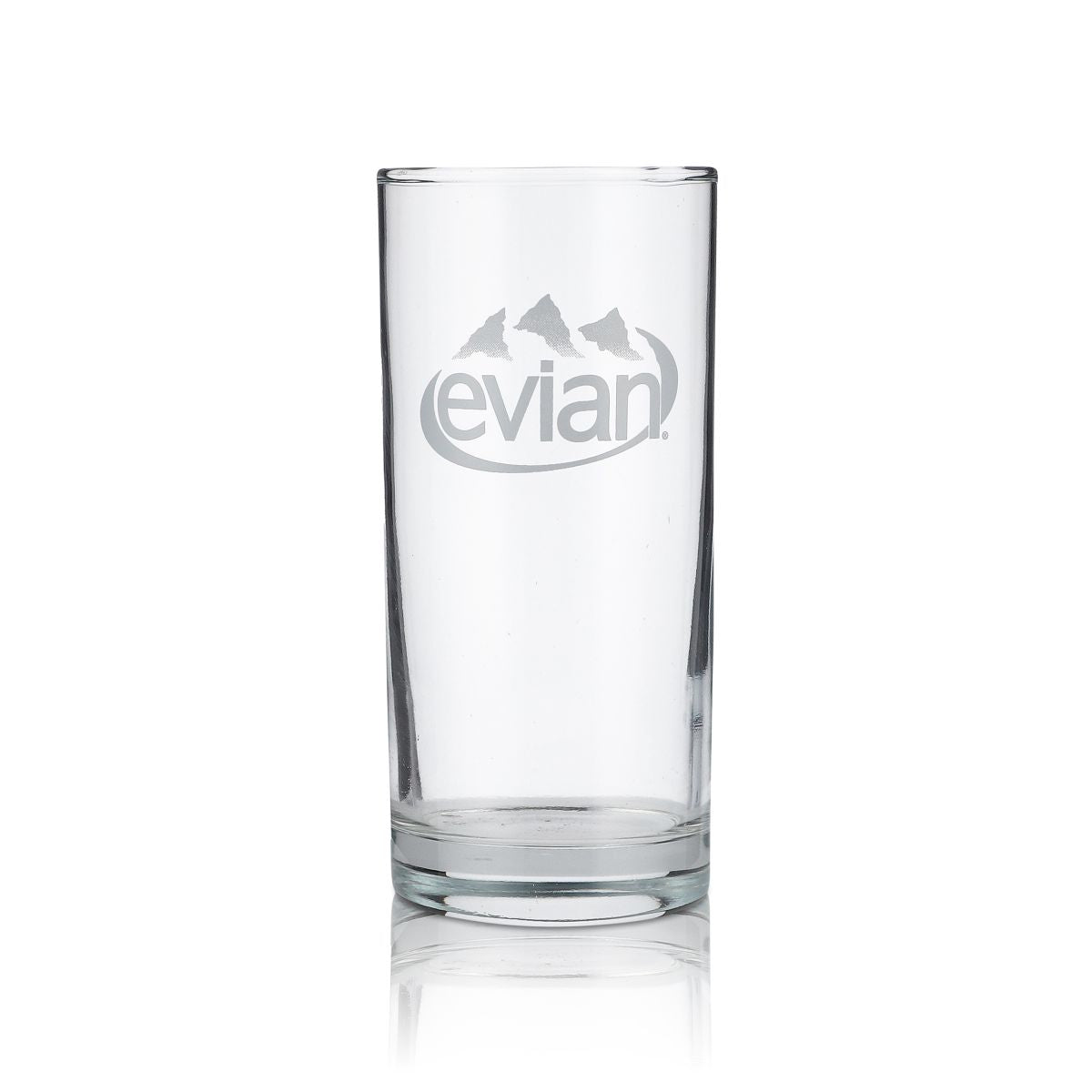 6x Evian 0.3L Mineral Water Glasses, Beaker Glasses, Drinking Glasses, Sparkling Soda Glasses Set – View 2