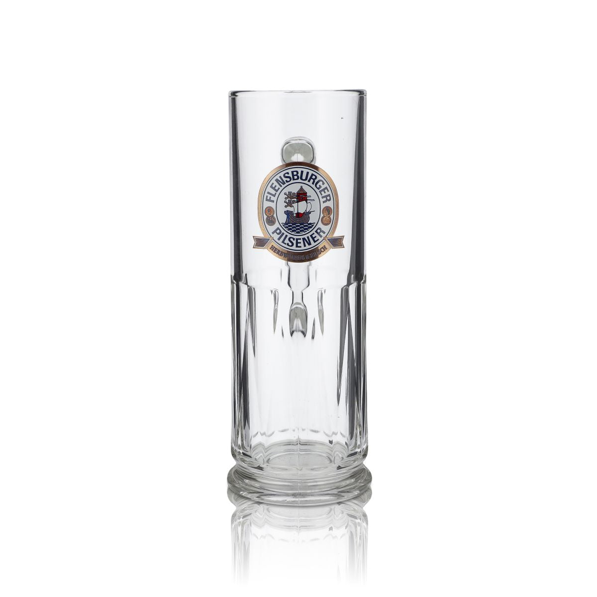 6x Flensburg glass beer mug Beer stein Beer glasses Leopold Seidel - 0.4 – View 2