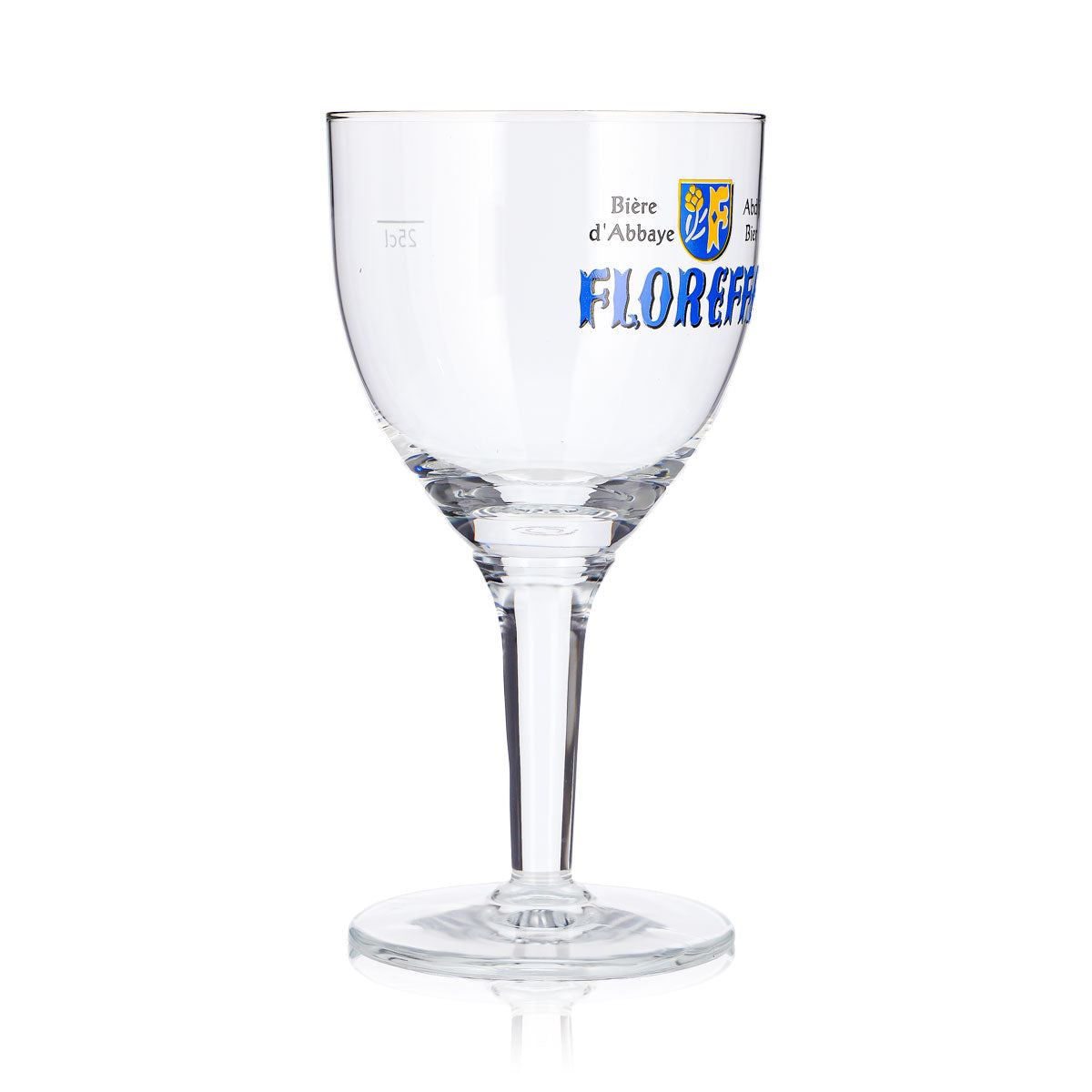 6 Floreffe Beer Glasses, 0.25 L, Goblet, Blue Logo, Abdij Beer, Biere d'Abbaye – View 4
