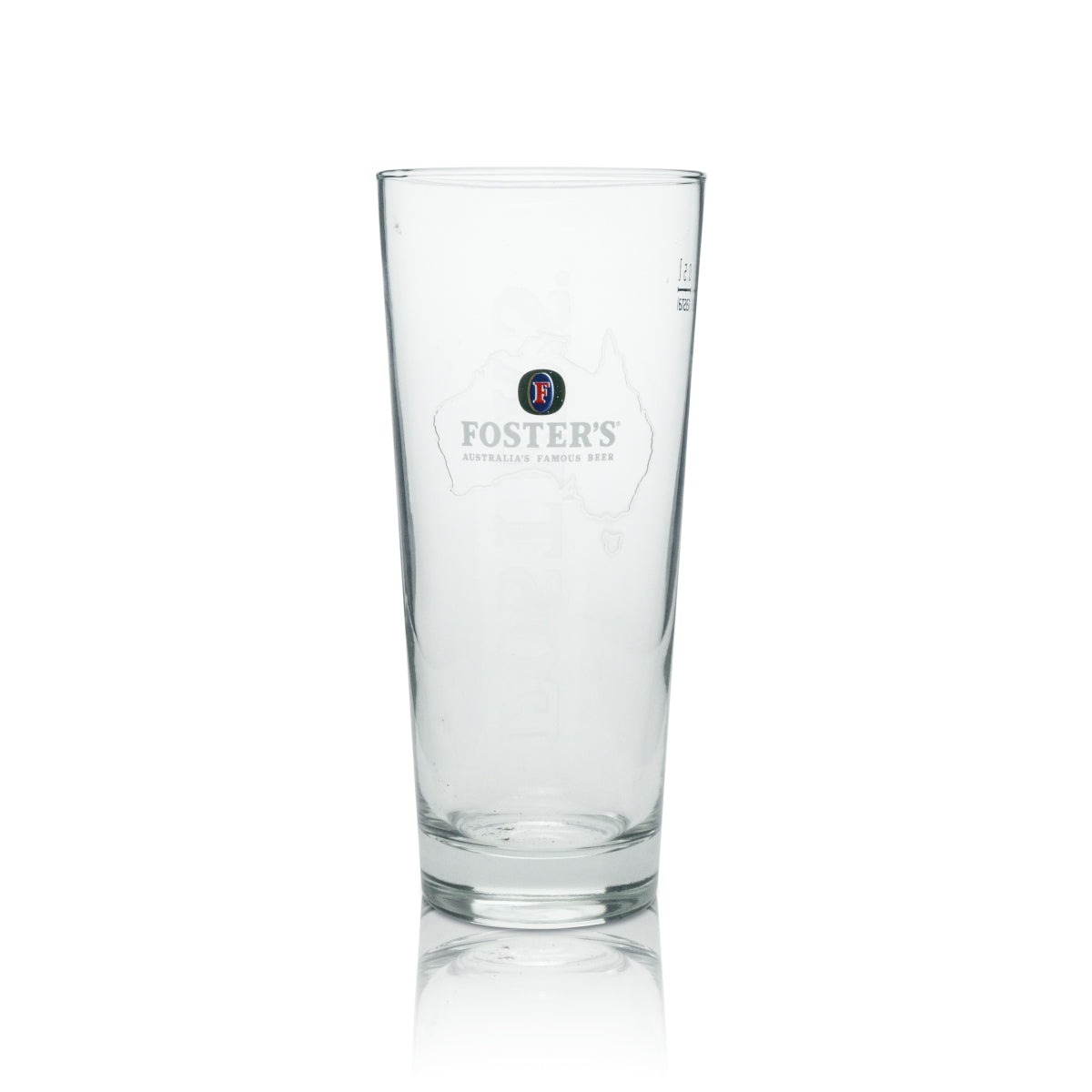 6x Fosters Beer Glass Long Drink "Map" 500ml rastal – View 2