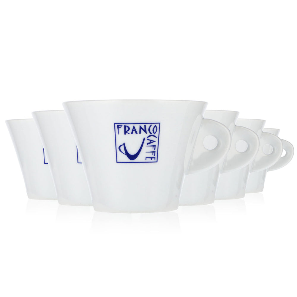 6x Franco Coffee Glass 0.18l Coffee Cup Coffee Mug Latte Mug Tognana