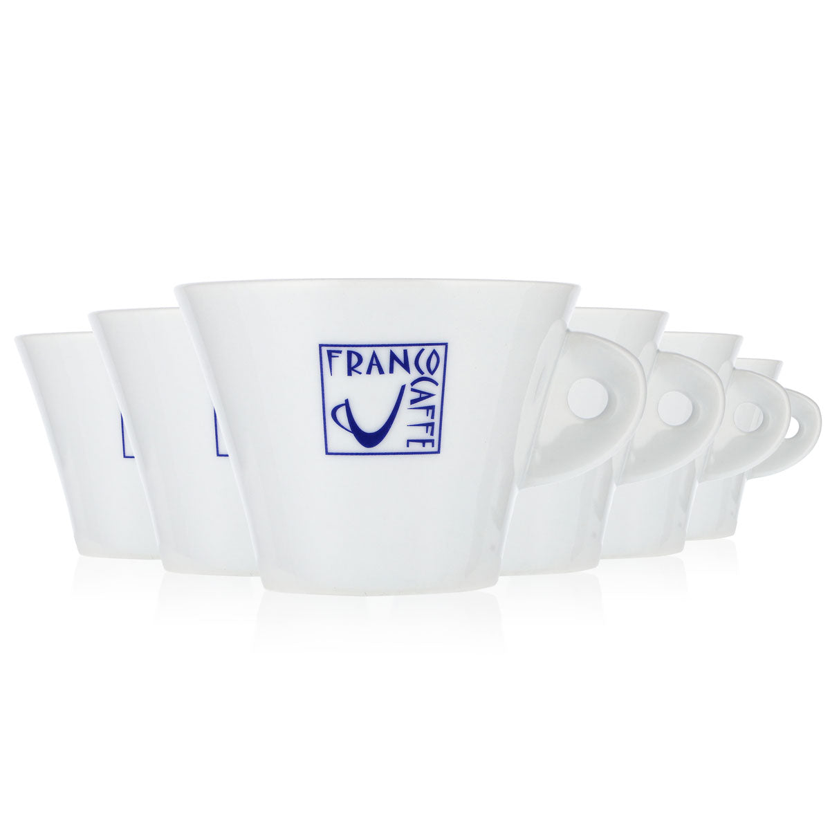 6x Franco Coffee Glass 0.18l Coffee Cup Coffee Mug Latte Mug Tognana