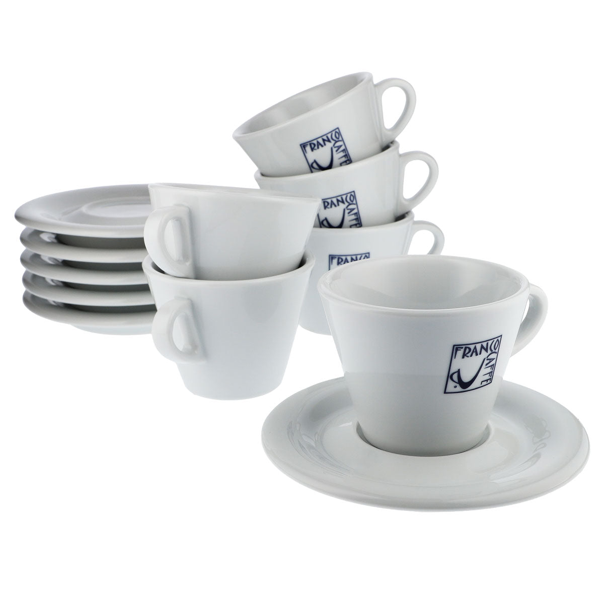 6x Franco Coffee Glass 0.19l Coffee Cup with Saucer Cup & Saucer – View 5
