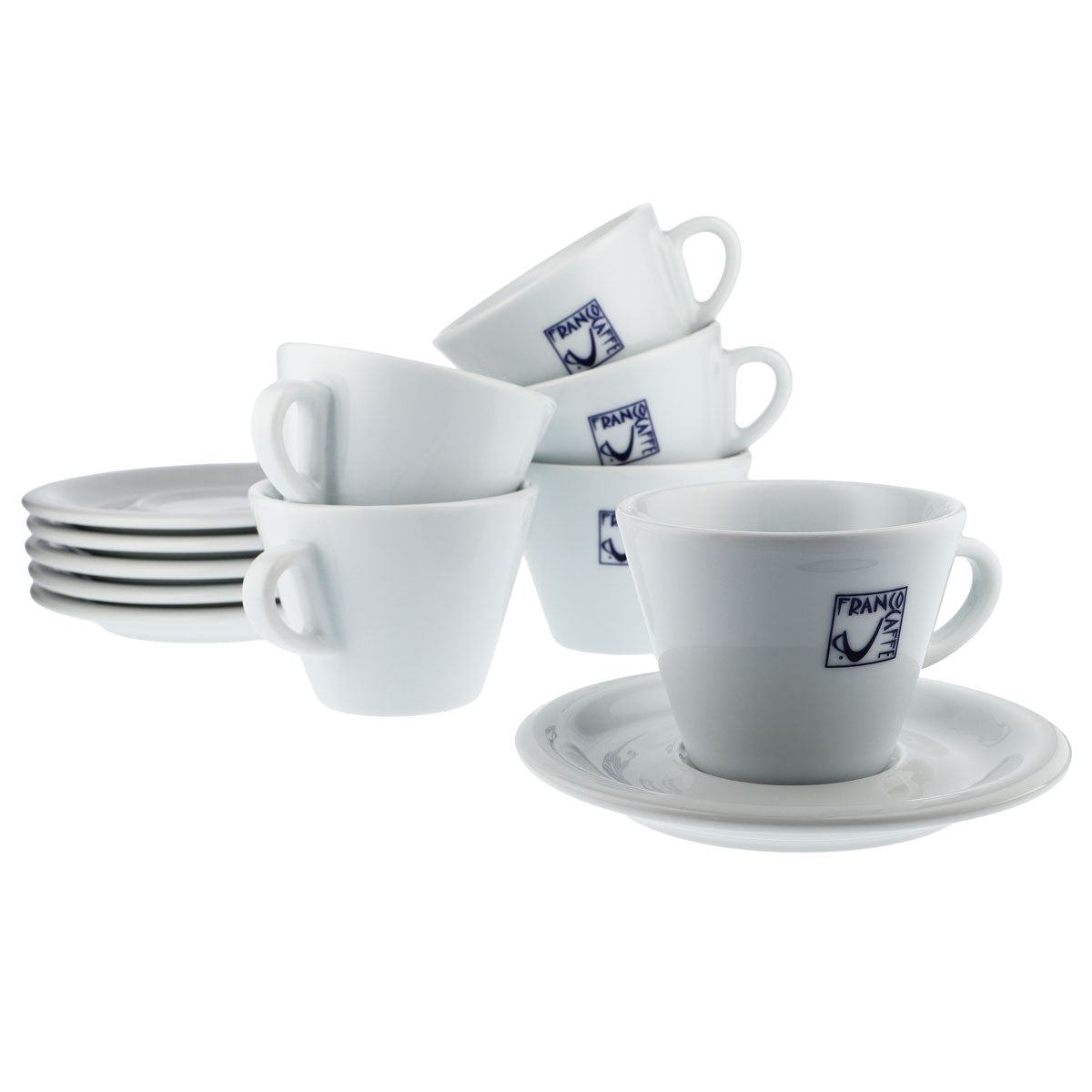 6x Franco Coffee Glass 0.21l Coffee Cup Set Cup + Saucer by d`ANCÀP – View 5