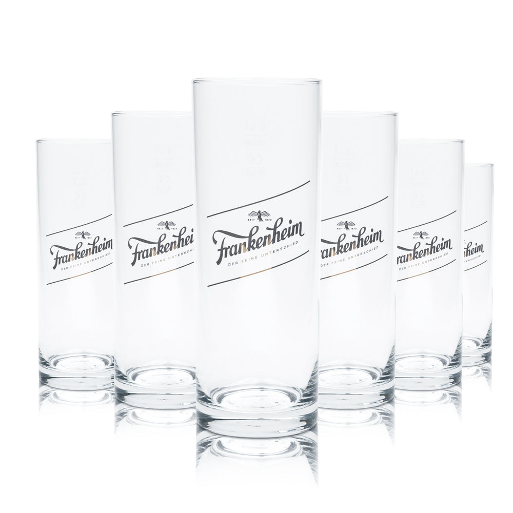 6x Frankenheim Alt Beer Glass 0.4l Mug Glasses Düsseldorf Brewery Mug Cup