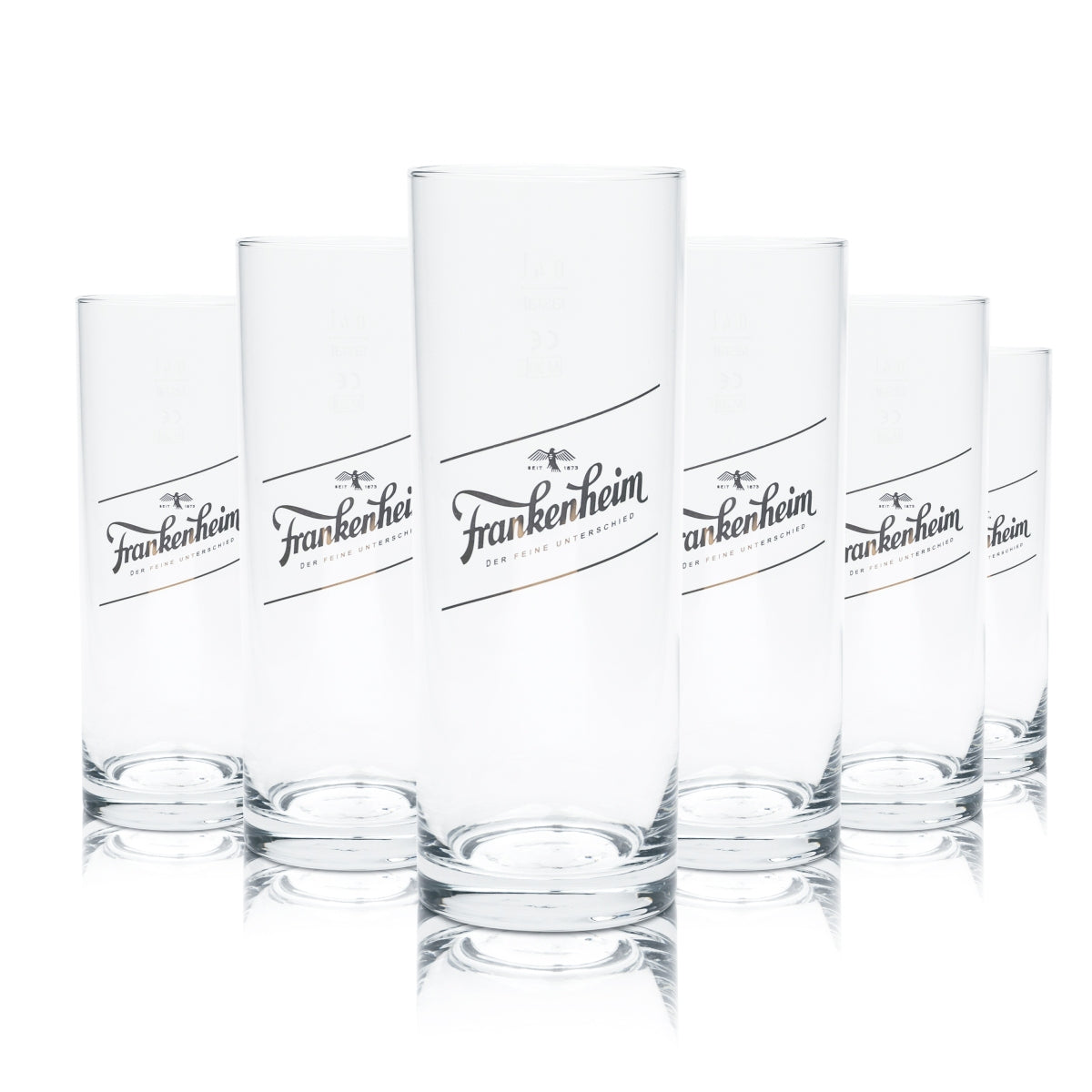 6x Frankenheim Alt Beer Glass 0.4l Mug Glasses Düsseldorf Brewery Mug Cup