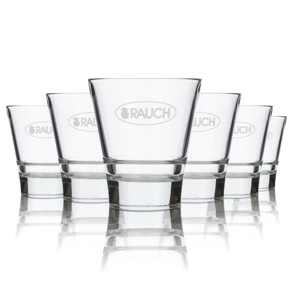 6x Franz Josef Rauch glass 0.2l tumbler cup juice water glasses set, catering