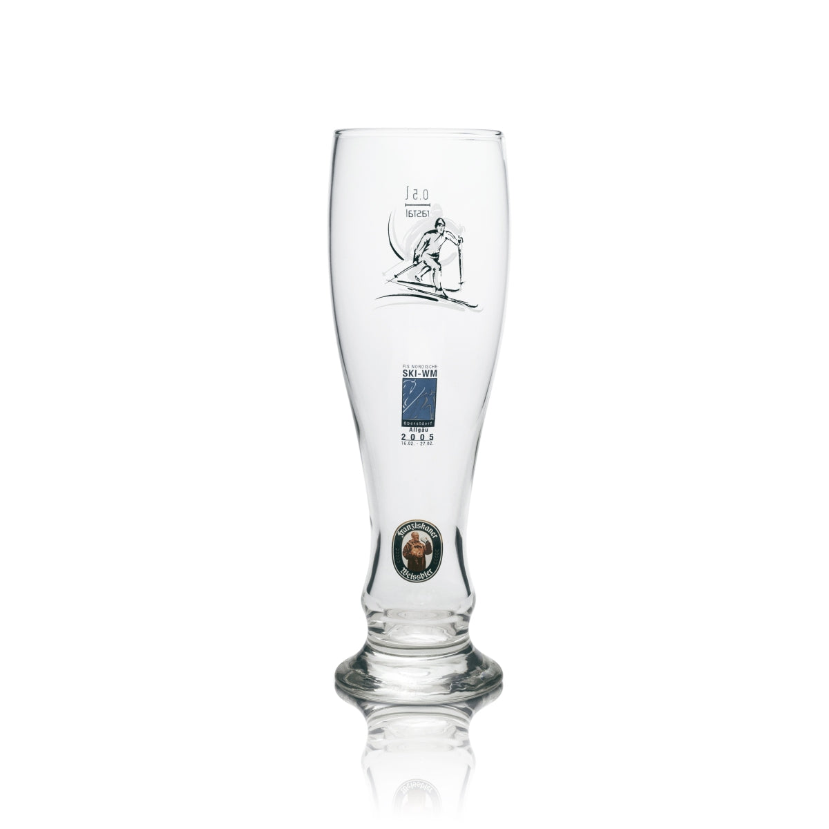 6x Franziskaner Beer Glass Wheat Glass Ski Edition 0.5l rastal – View 2