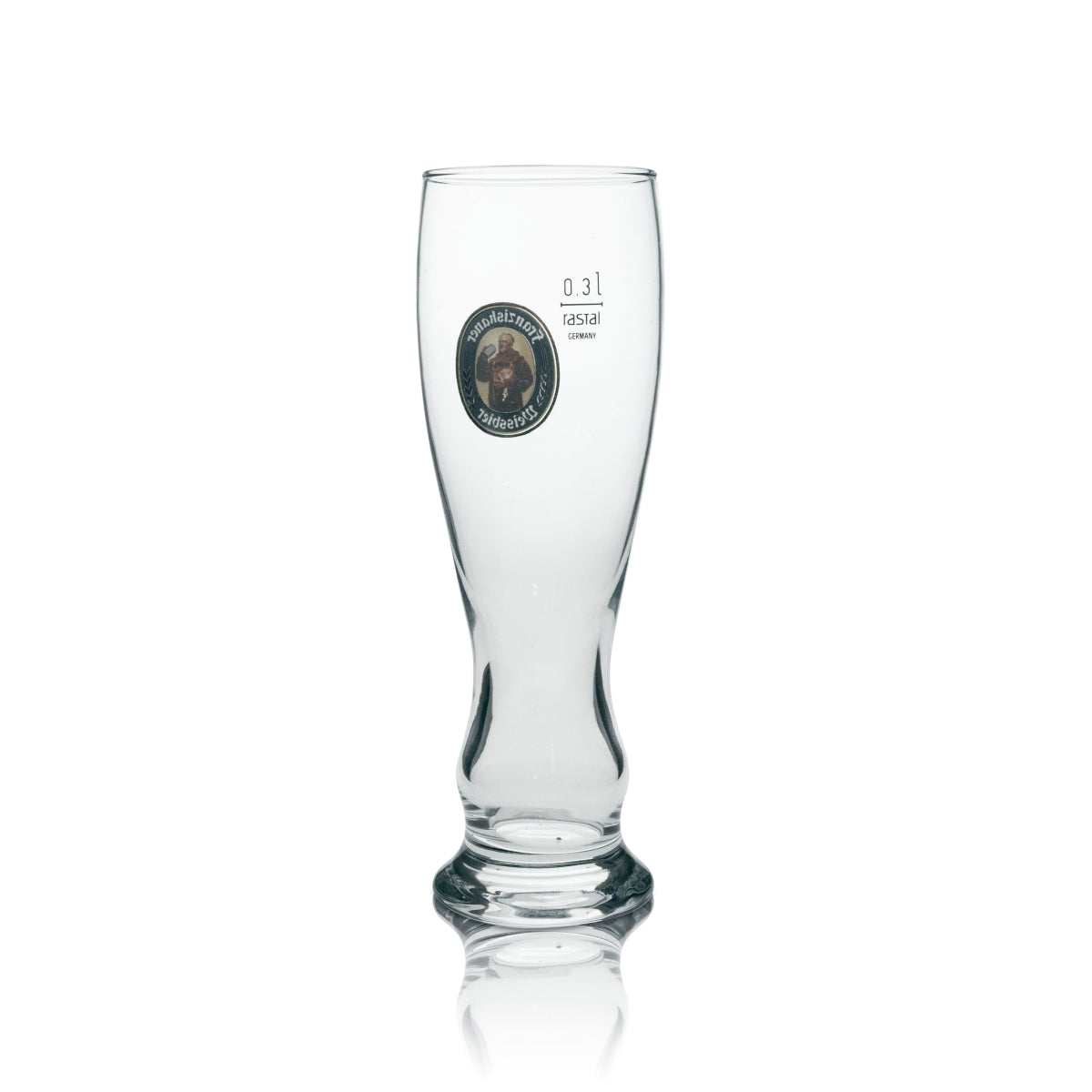 6x Franziskaner wheat beer glass 0.3l yeast crystal wheat glasses calibrated for catering – View 5