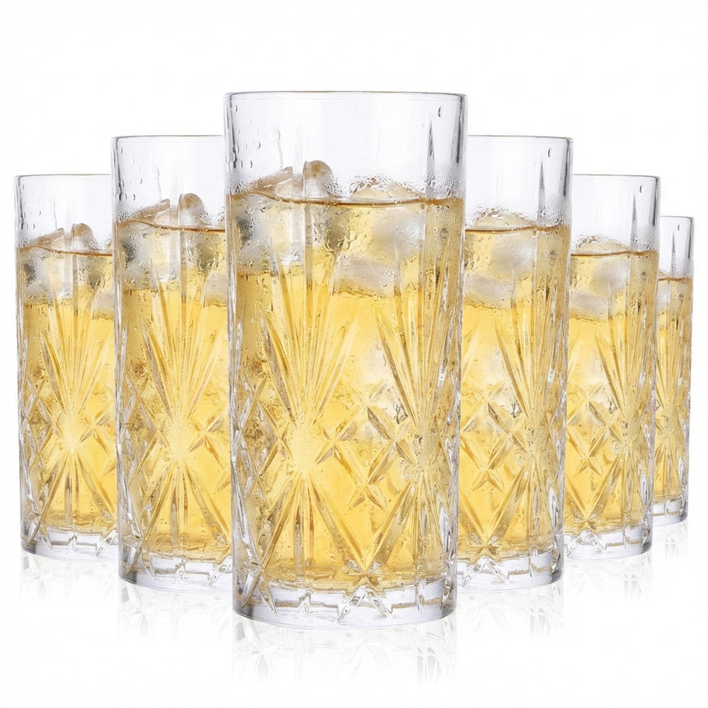 6x Friedrichs Gin Crystal Glass Long Drink Glass Gin Glasses "Negroni"