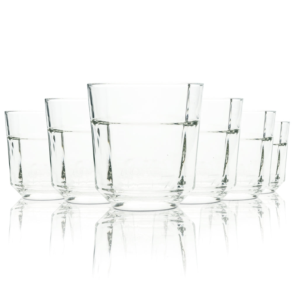 6x Fritz Cola Glass 0.2L Tumbler Relief Glasses Sampler Tasting Retro Fizzy Juice Cola
