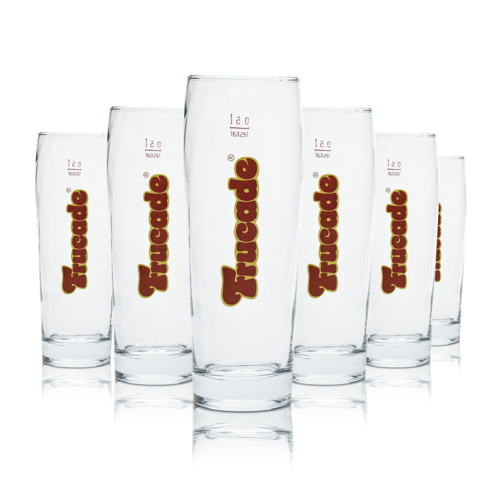 6x Frucade glass 0.5l cup soft drink lemonade glasses Heimat Spezi spritzer Gastro