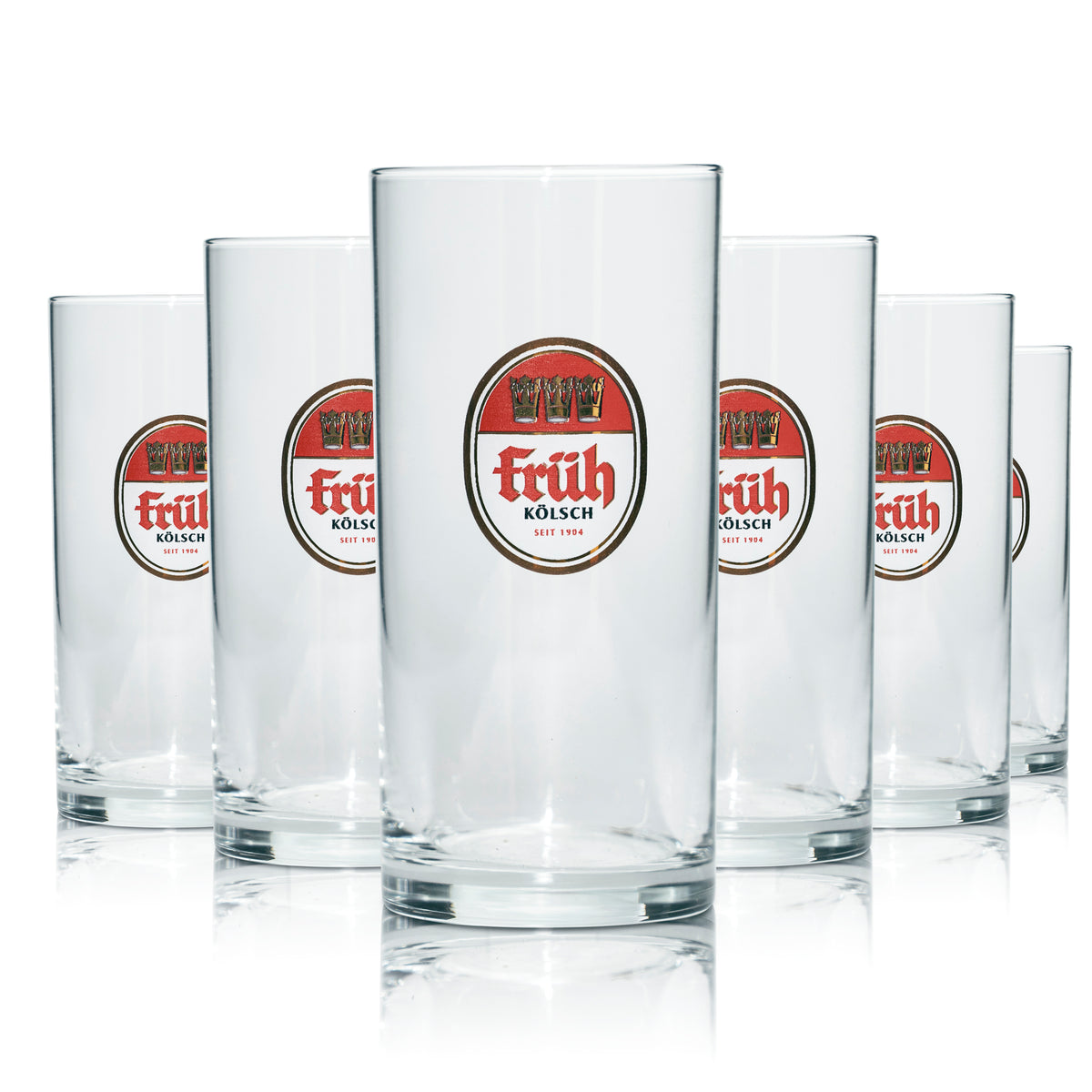 6x Früh Kölsch Beer Glasses, 0.1 L, Beer Mugs, Brewery Cologne, Beer, Restaurant – View 4