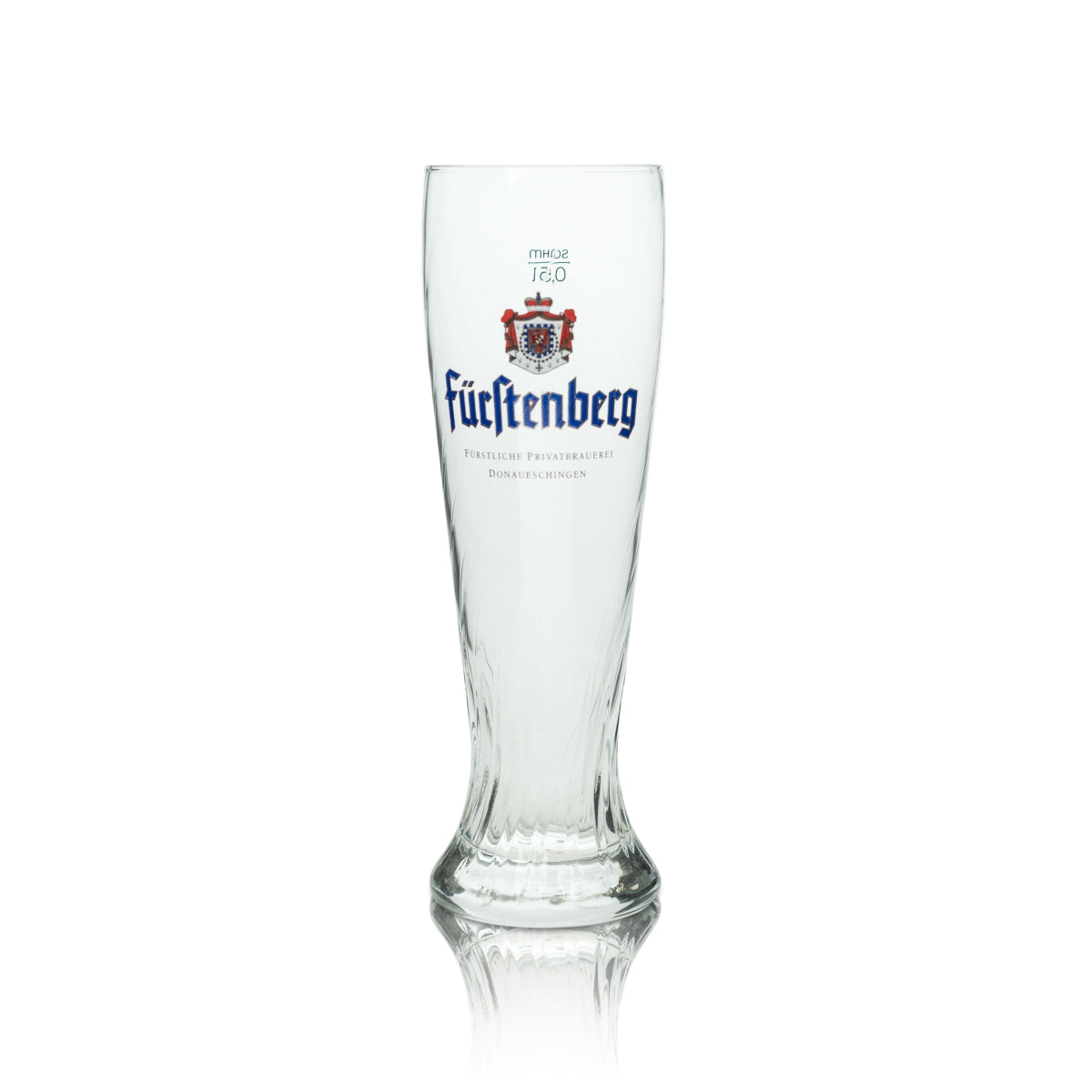 6x Fürstenberg beer glass 0.5l wheat beer glasses relief Weissensee Sahm yeast contour – View 2