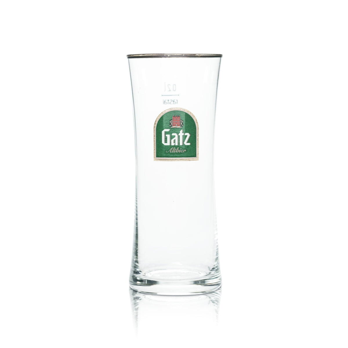 6x Gatz Glass 0.2l Beer Mug Glasses Gold Rim Altbier Brewery Gastro – View 2