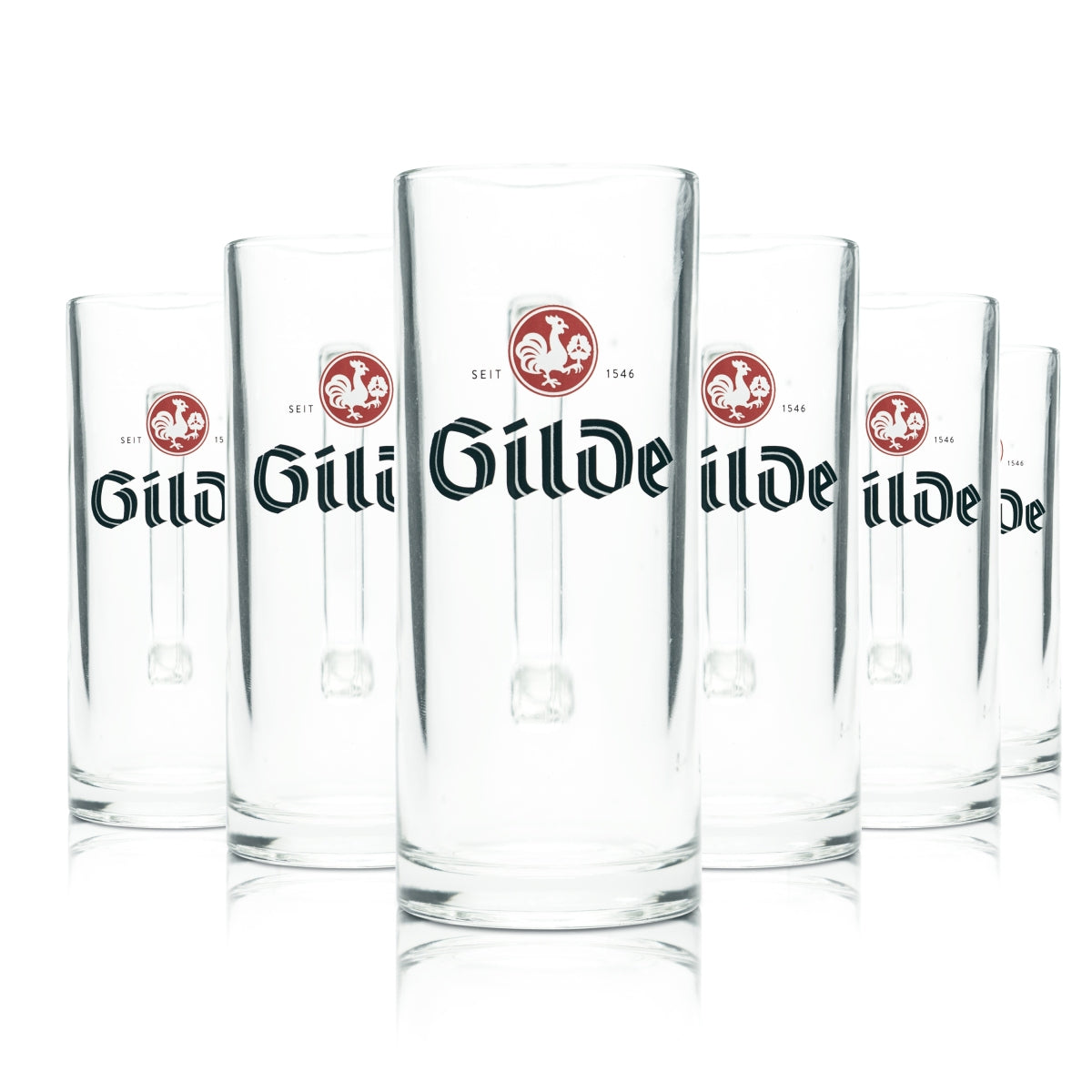 6x Guild Beer Glass 0.3l Mug Landlord Seidel Tankard Pilsner Glasses Gastro Bar