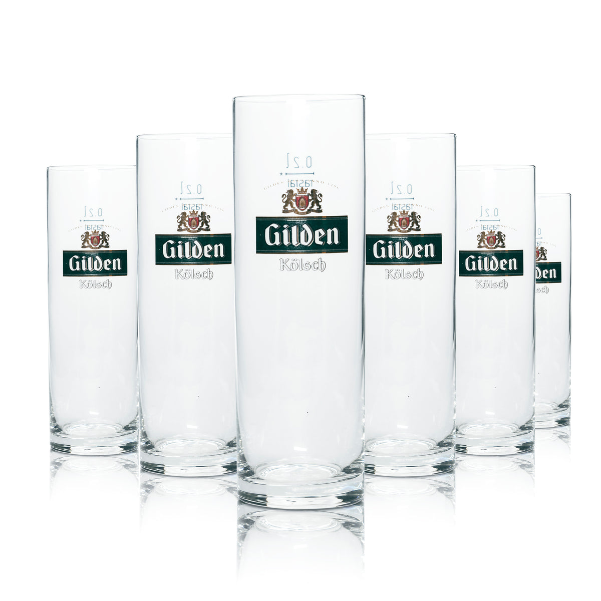 6x Guild Beer Glass 0.2l Kölsch Mug Willi Glasses Carnival Beer Gastro – View 4