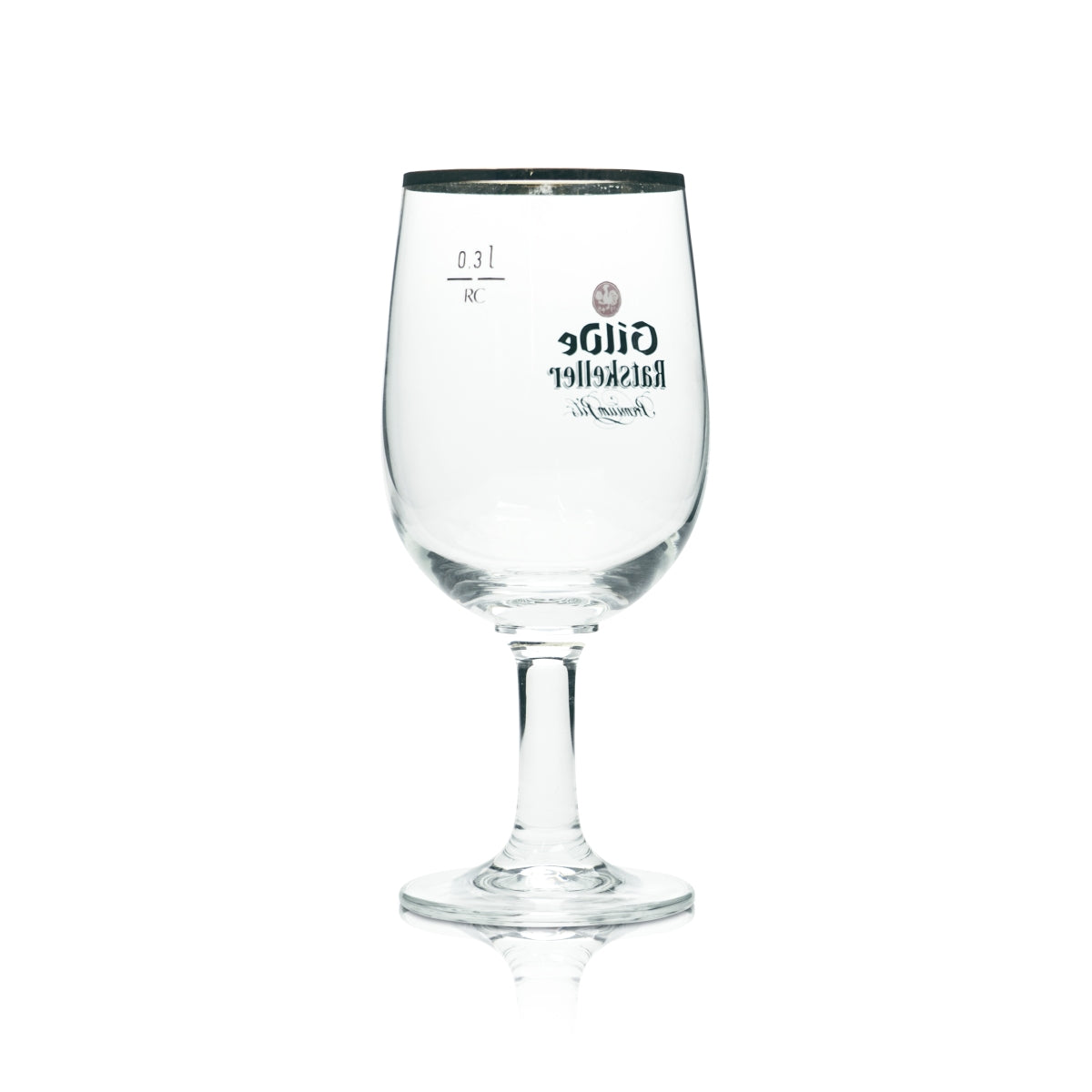 6x Guild Pilsner Beer Glass 0.3l Goblet Tulip Ratskeller Gold Rim Glasses Brewer – View 3