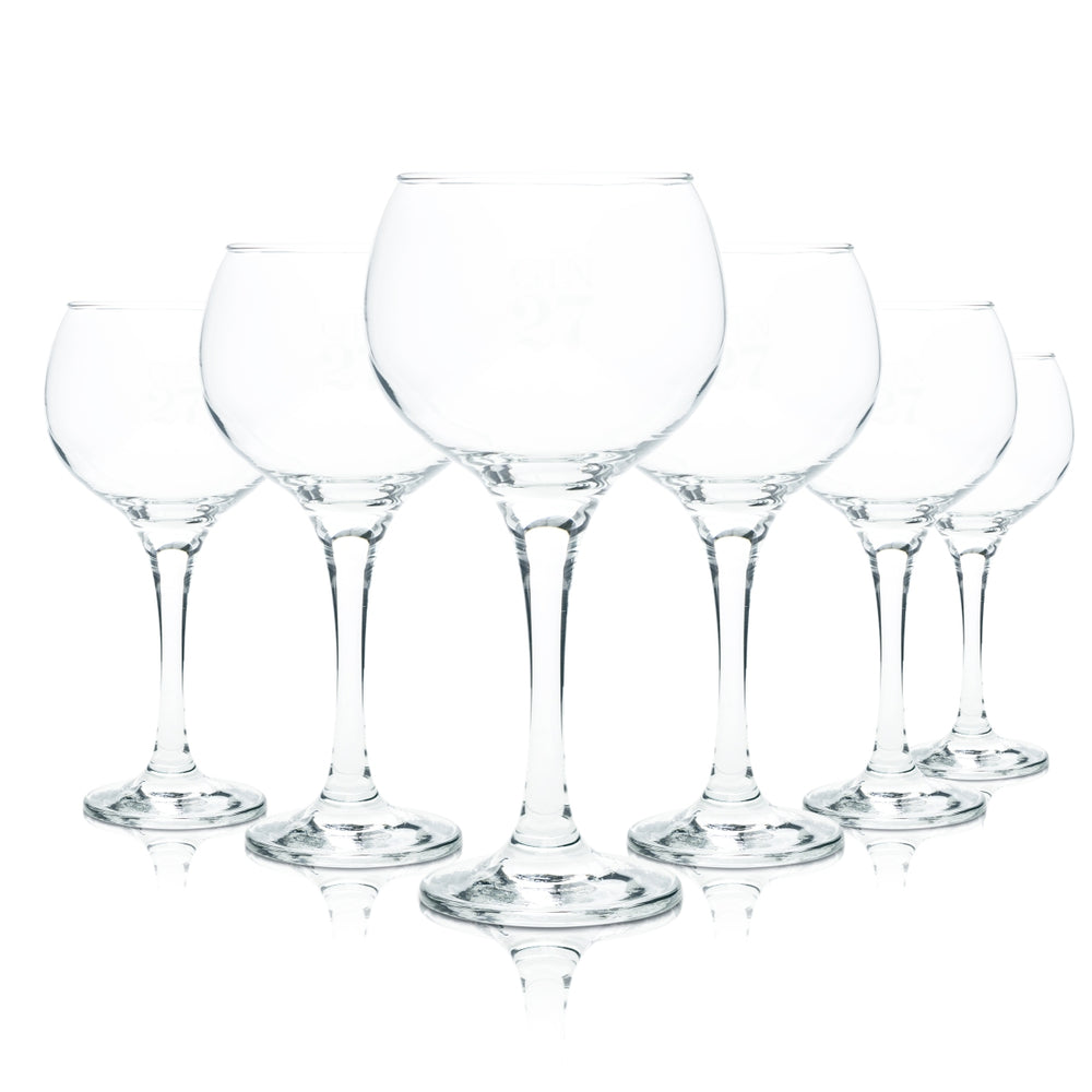 6x Gin27 Gin Glass Balloon Glass 27 Glasses Coppa Cocktail Long Drink 40cl Tonic Stem