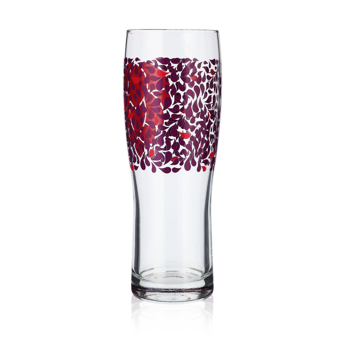 6x 0.5l beer glasses Long drink glass, colored Mug Purple Flower motif Logo – View 5