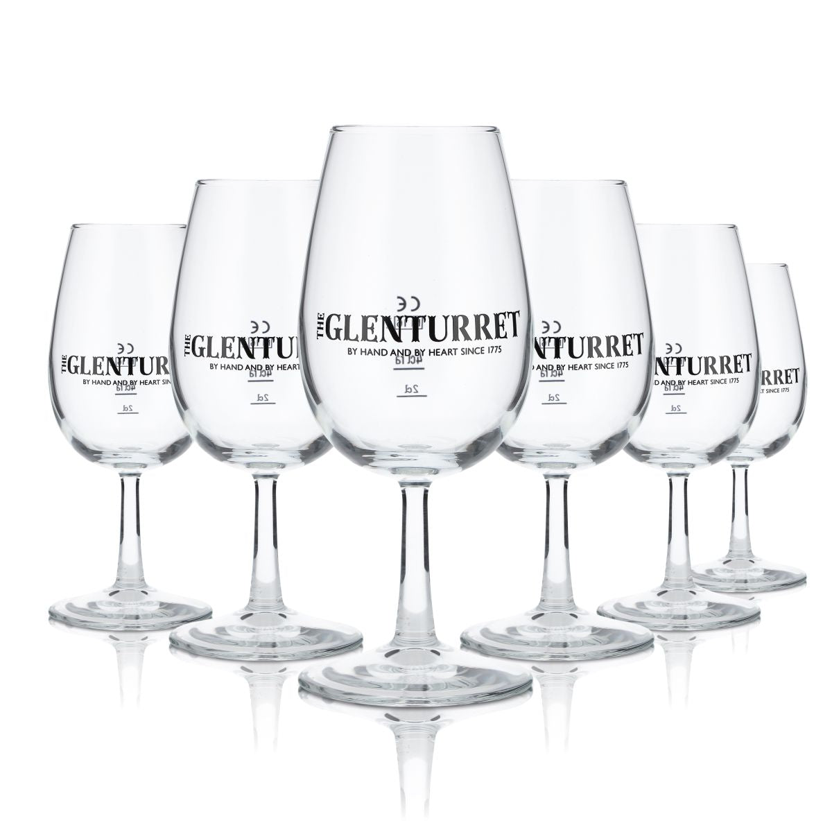 6x Glenturret whiskey glass 0.215l tasting glass nosing glass goblet whiskey