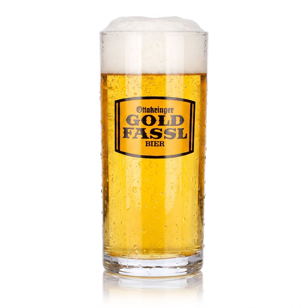 6 Gold Fassl Beer Glasses, 0.3 L Mugs – View 2